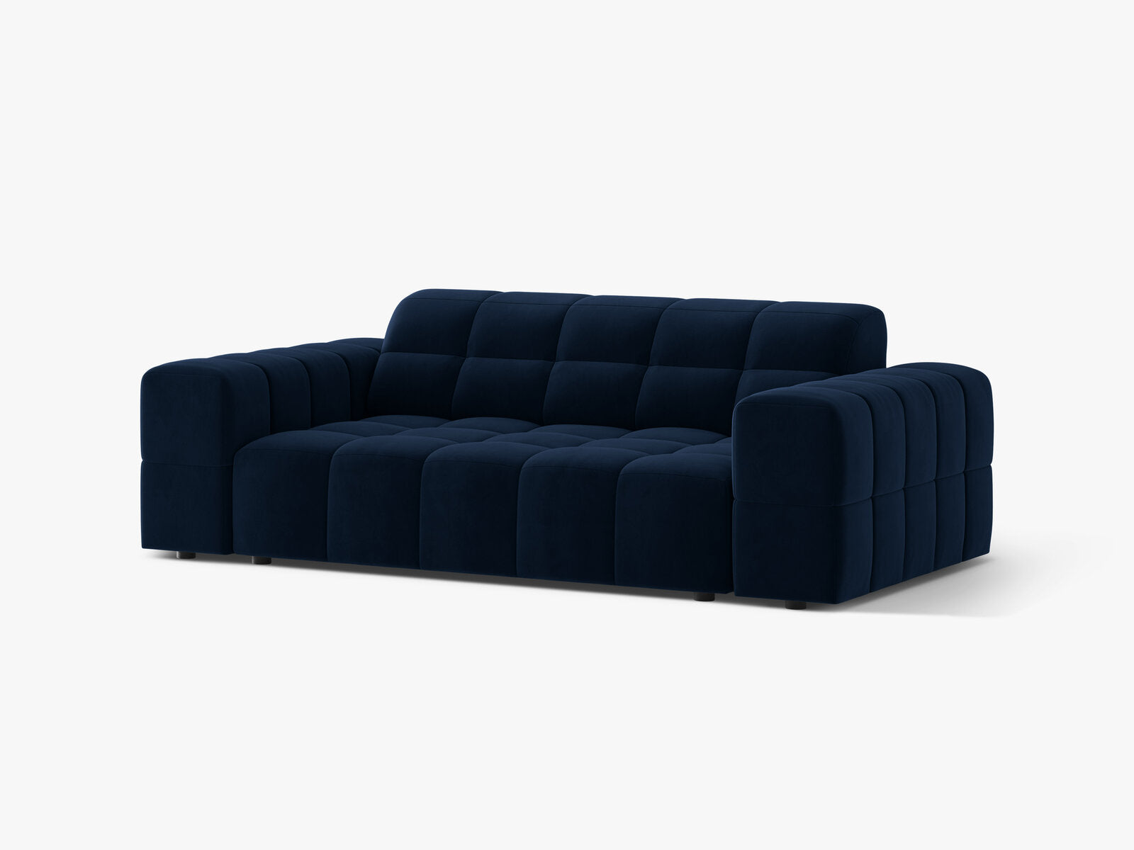 Micadoni Jennifer Sofa 2-Sitzer Samt Bluvel Königsblau