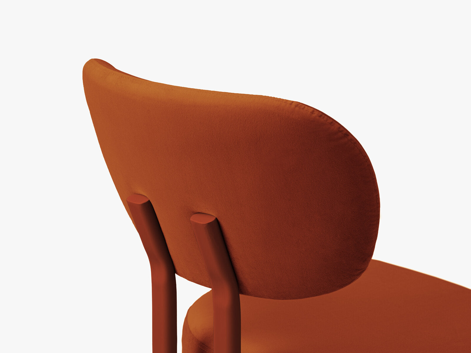 Micadoni Stuhl Sam Samt Magic Velvet Kastanienbraun Rot