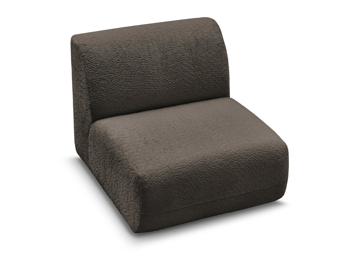 Bobochic Anda Sofamodul 1-Sitzer 84 × 103 cm Chenille Braun