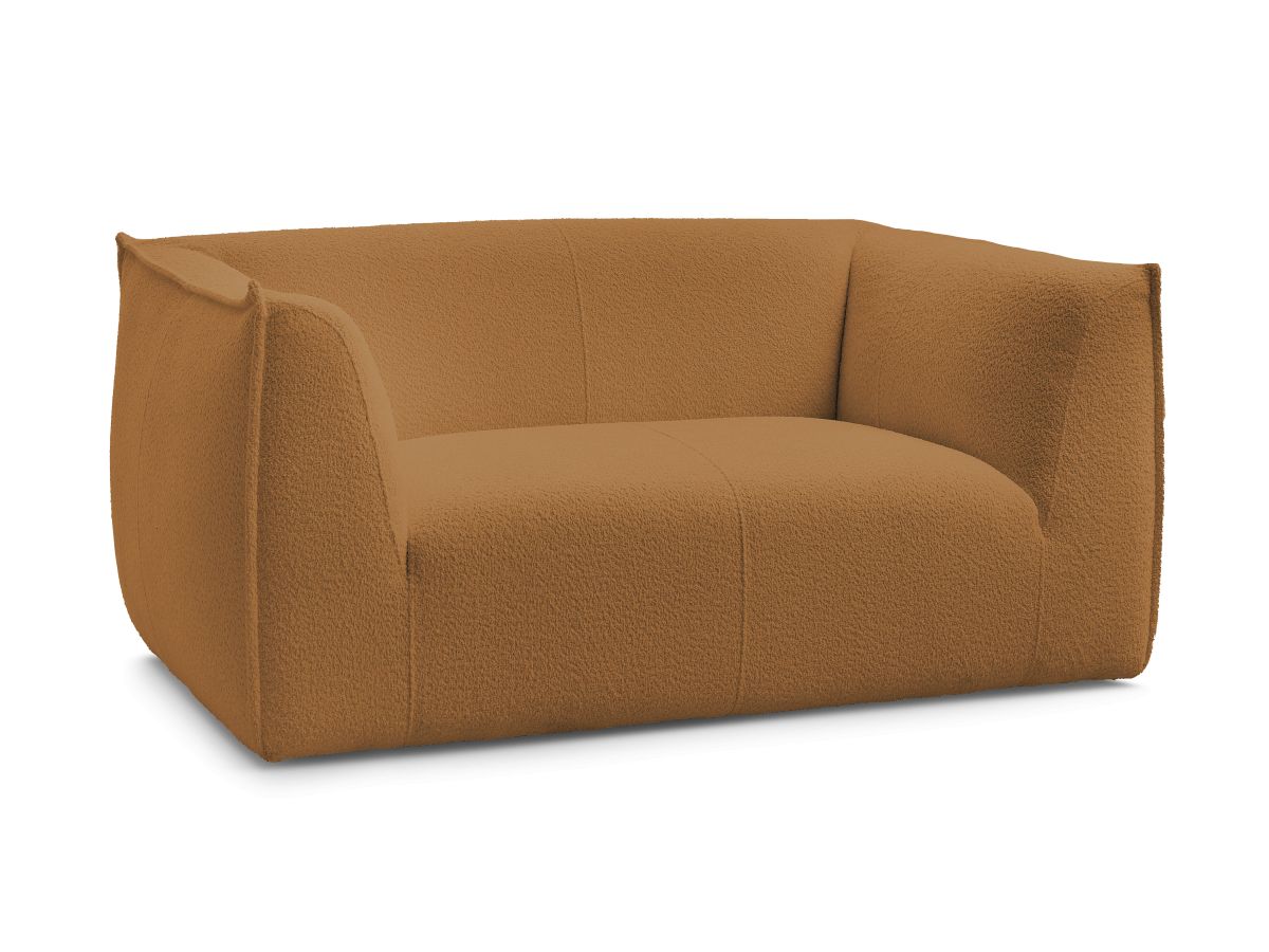 Bouclé-Stoff · Gelb