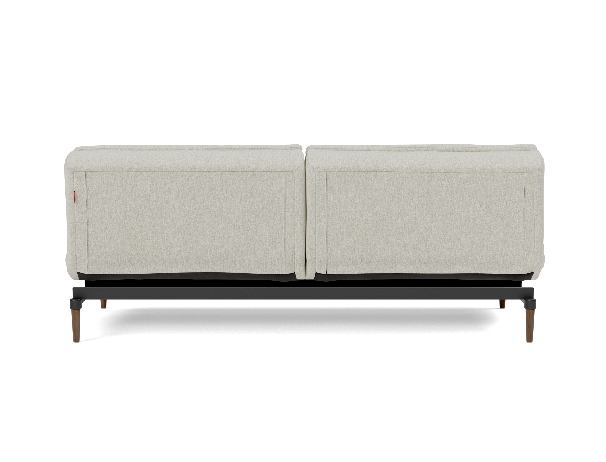 Schlafsofa Dublexo Flachgewebe Mixed Dance 527-Natural Beine Styletto Eiche dunkel