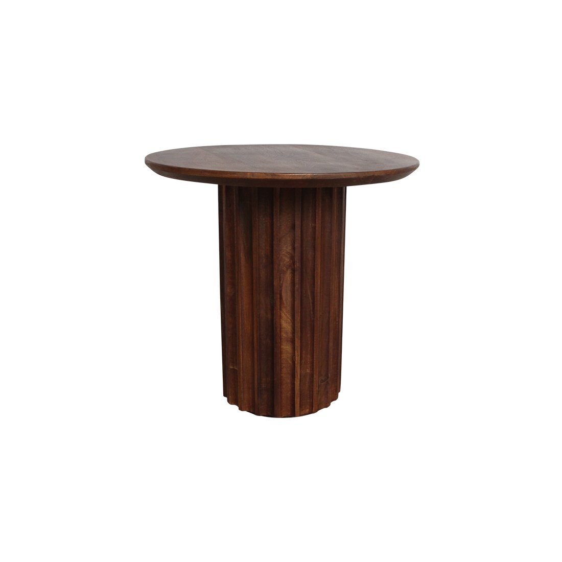 Raw Materials Bullnose Beistelltisch Reversed braun Ø 50cm