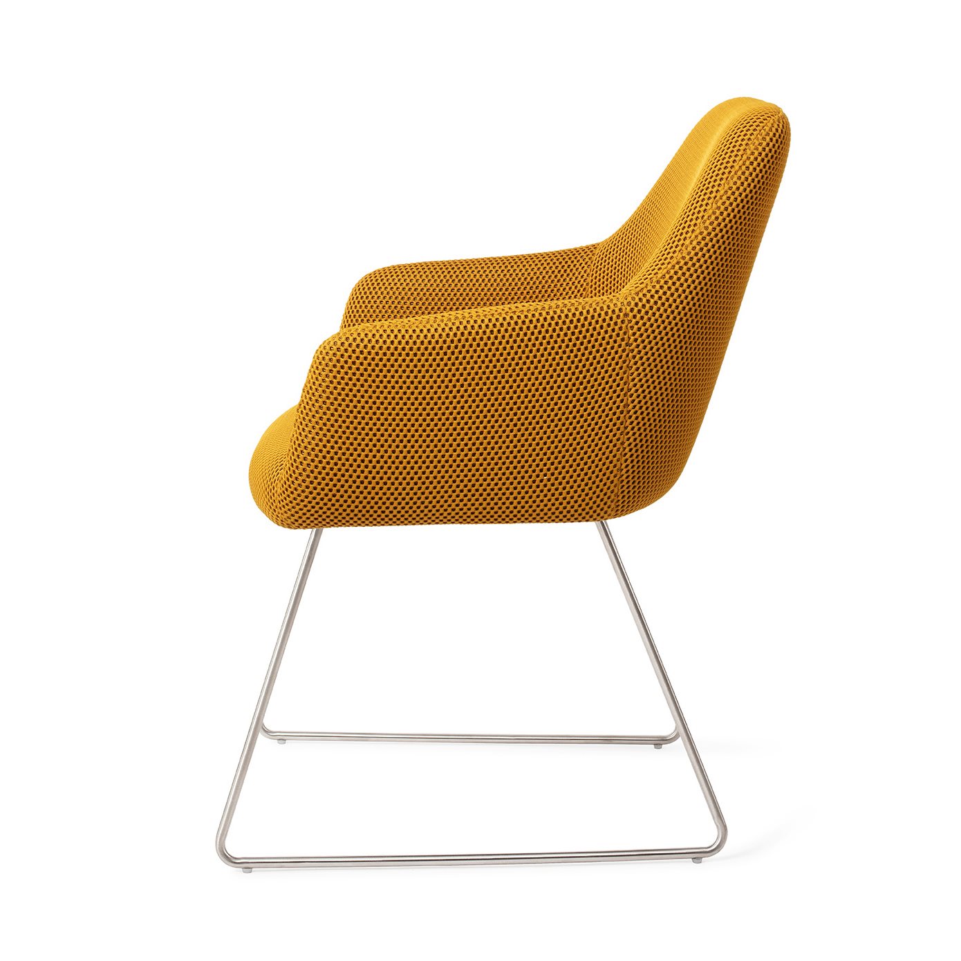 Jesper Home Esszimmerstuhl Hiroo Groovy-Garam Slide Stahl