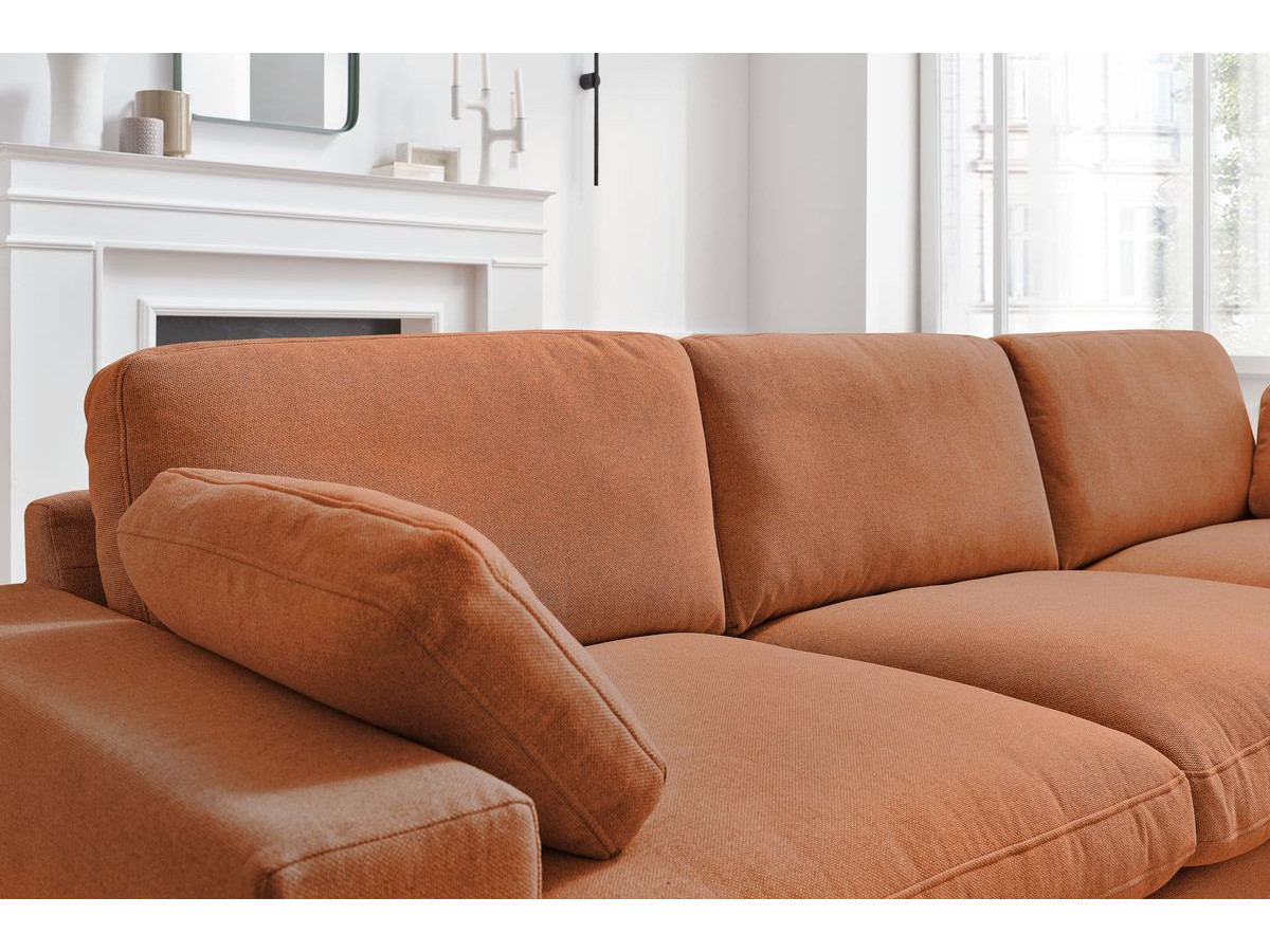 Bobochic Belair Sofa 4-Sitzer Stoff Orange