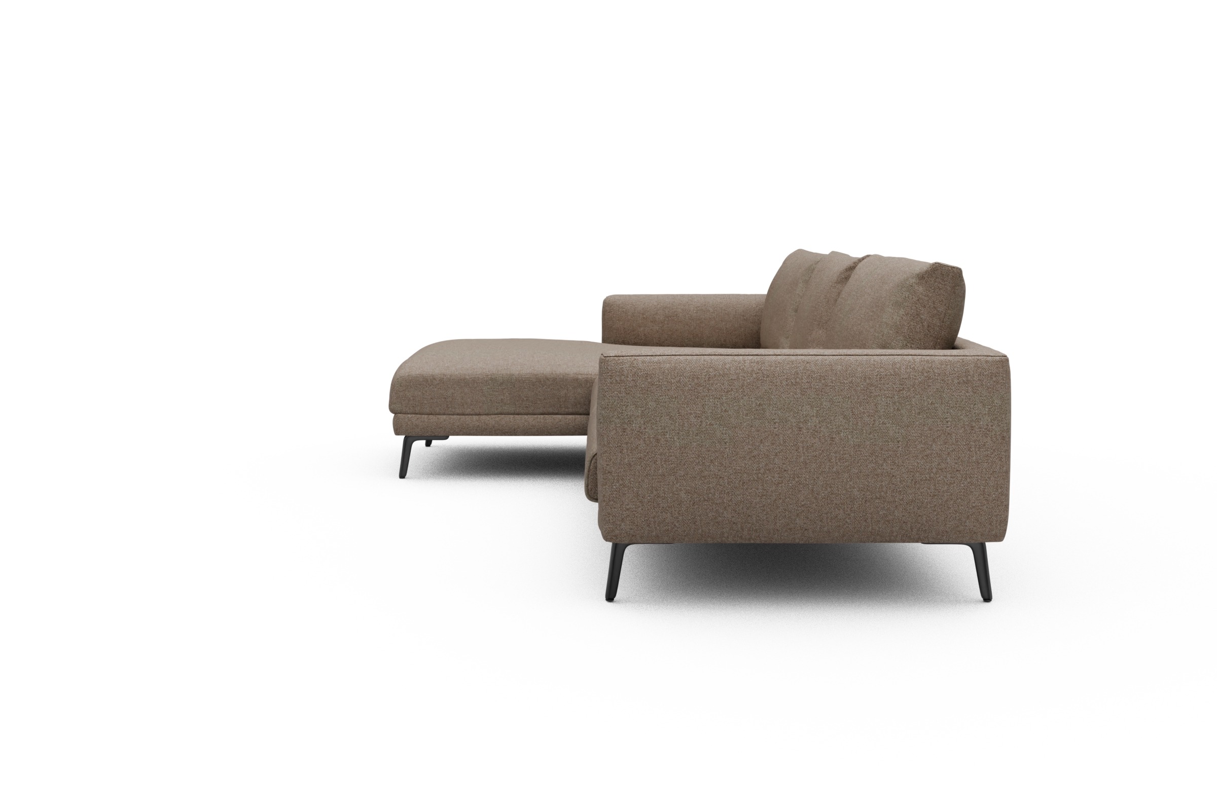 Ecksofa Karl Chaiselongue links mit 2,5-Sitzer Sama-Antelope