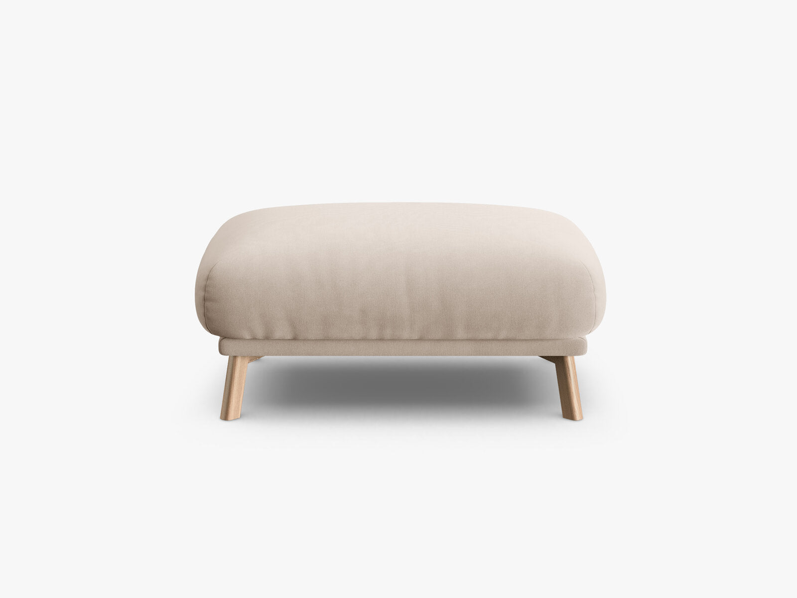 Micadoni Hocker Naomi große Version Samt Salvador Beige