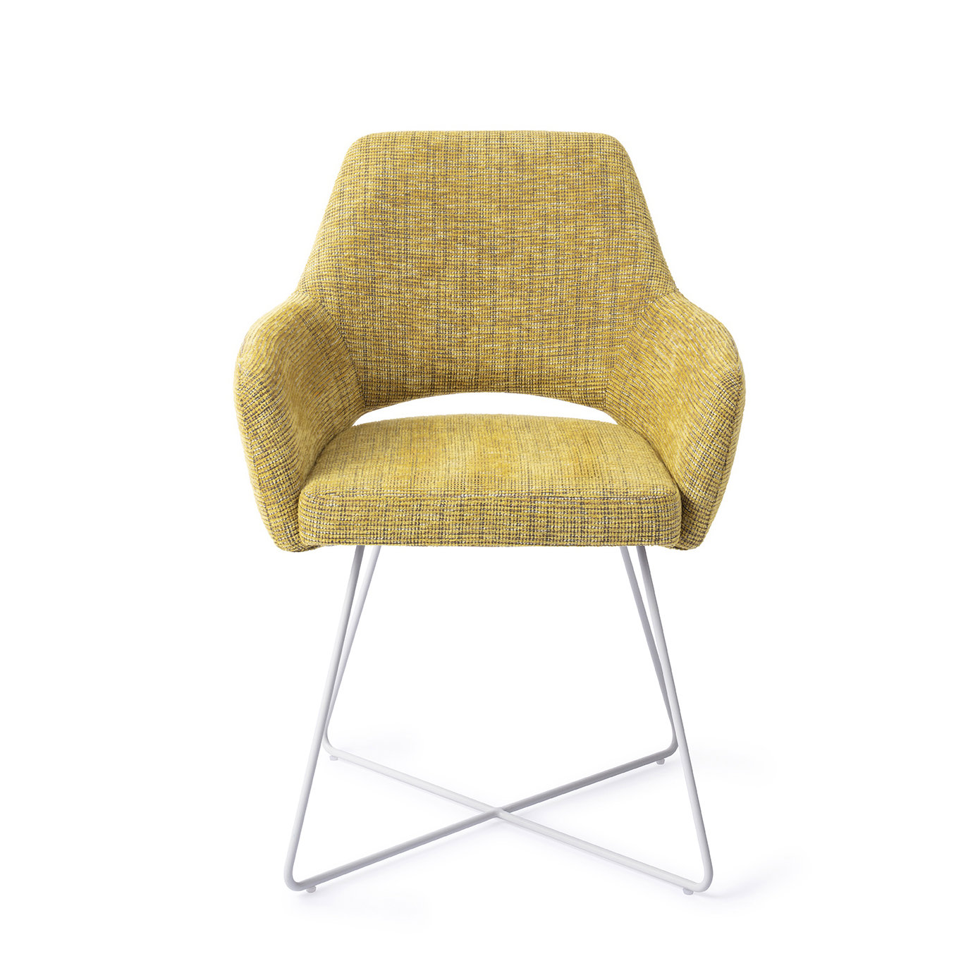 Jesper Home Esszimmerstuhl Yanai Lemon Lines Cross Weiß