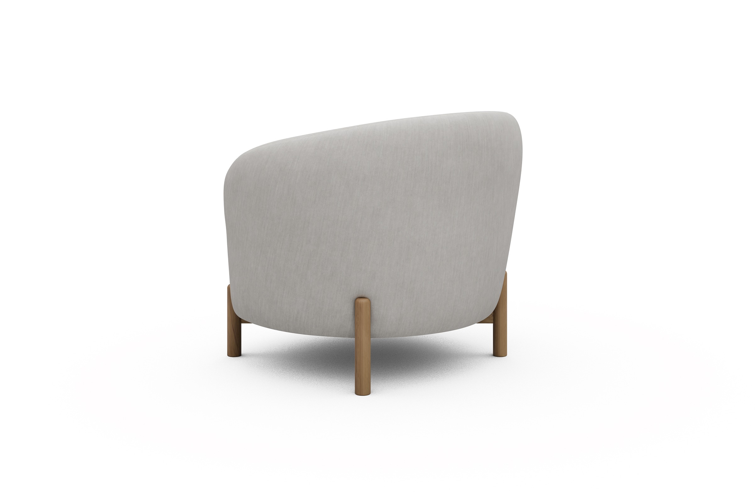 Sessel Ronda Holzbeine Eiche Natur Vivus-Dusty-Off-White