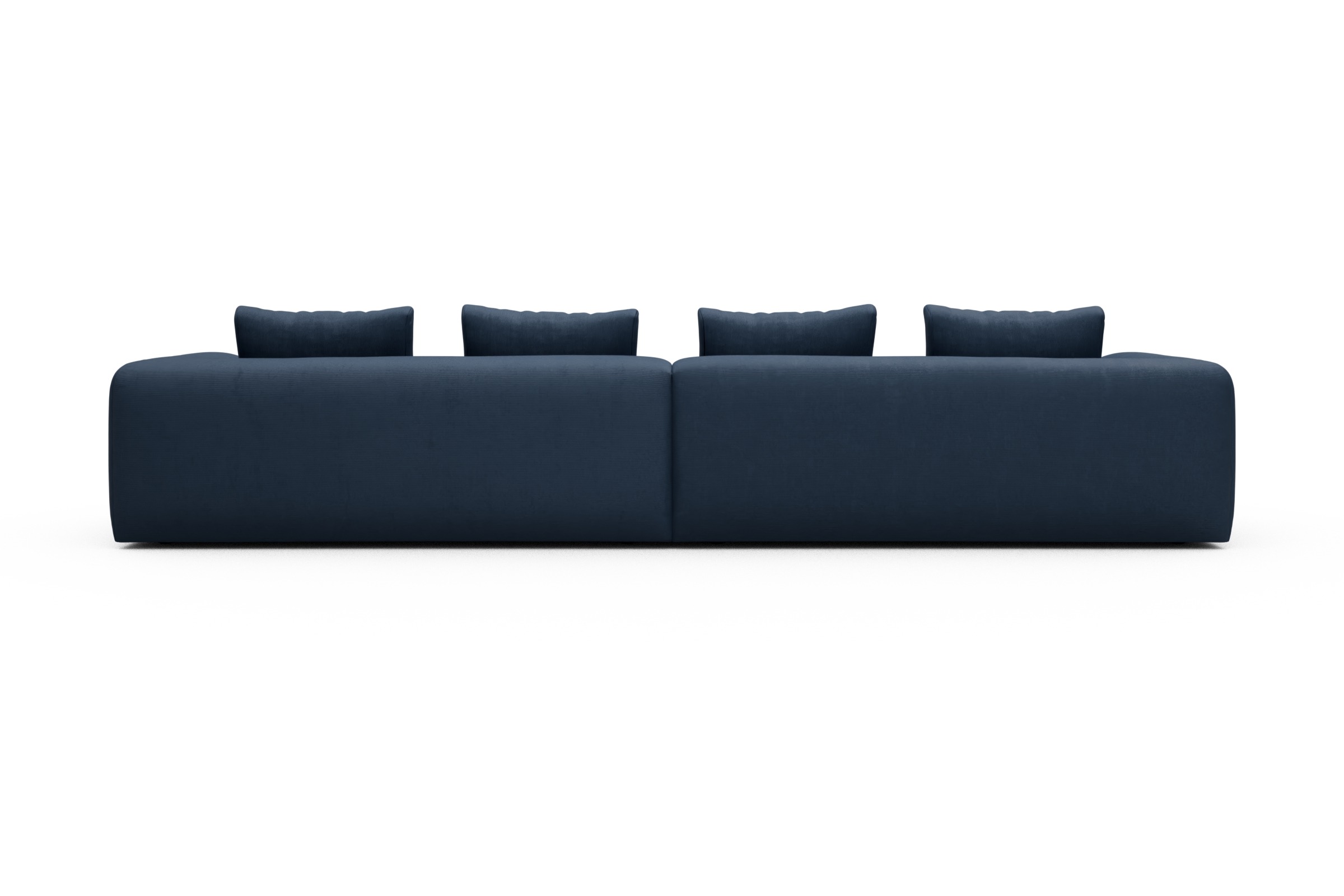 Sofa Modulares XXL Sofa Fred 5-Sitzer Cordufine-Royal-Blue