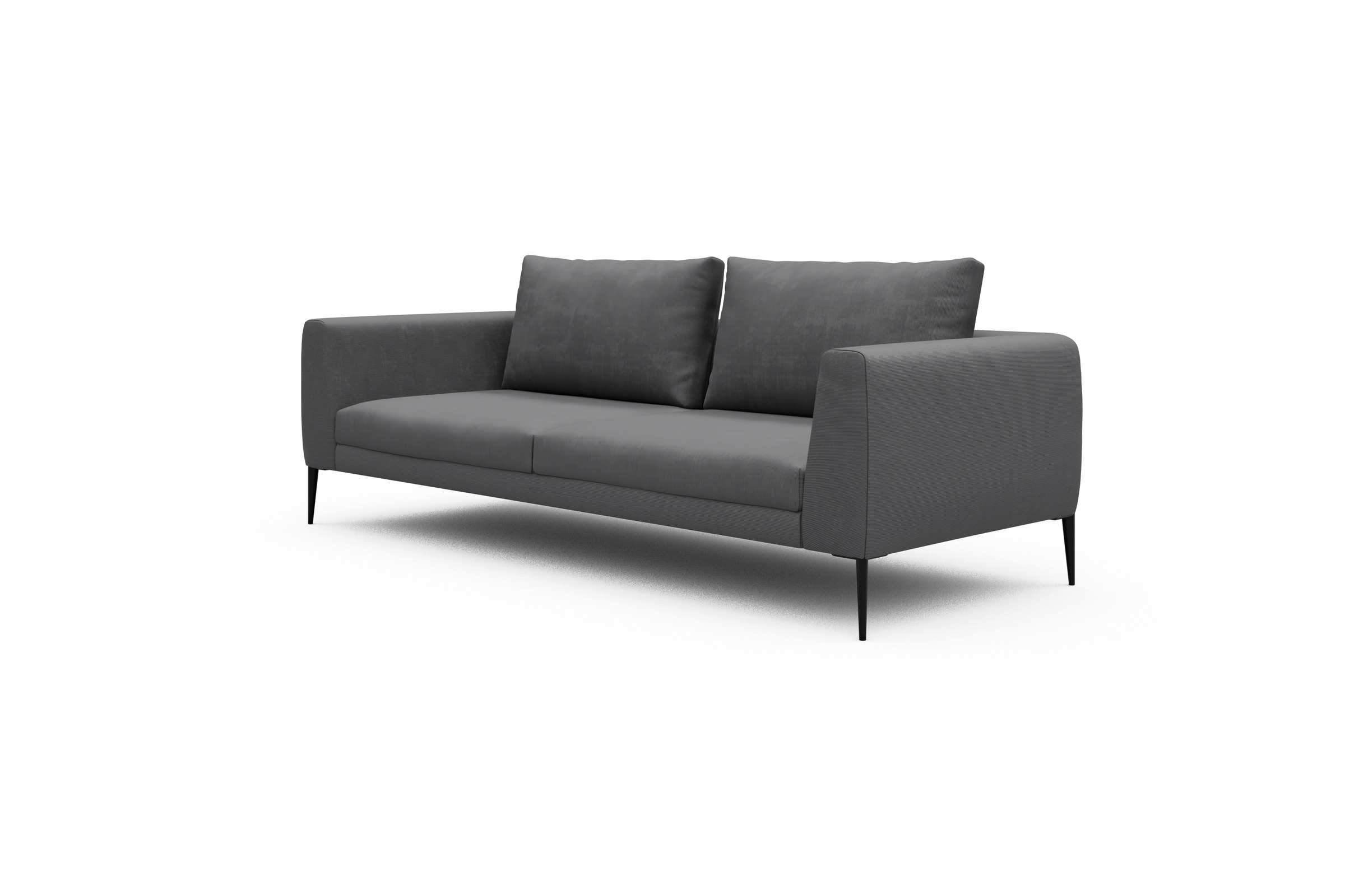 Sofa Paul 3-Sitzer Cordufine-Grey