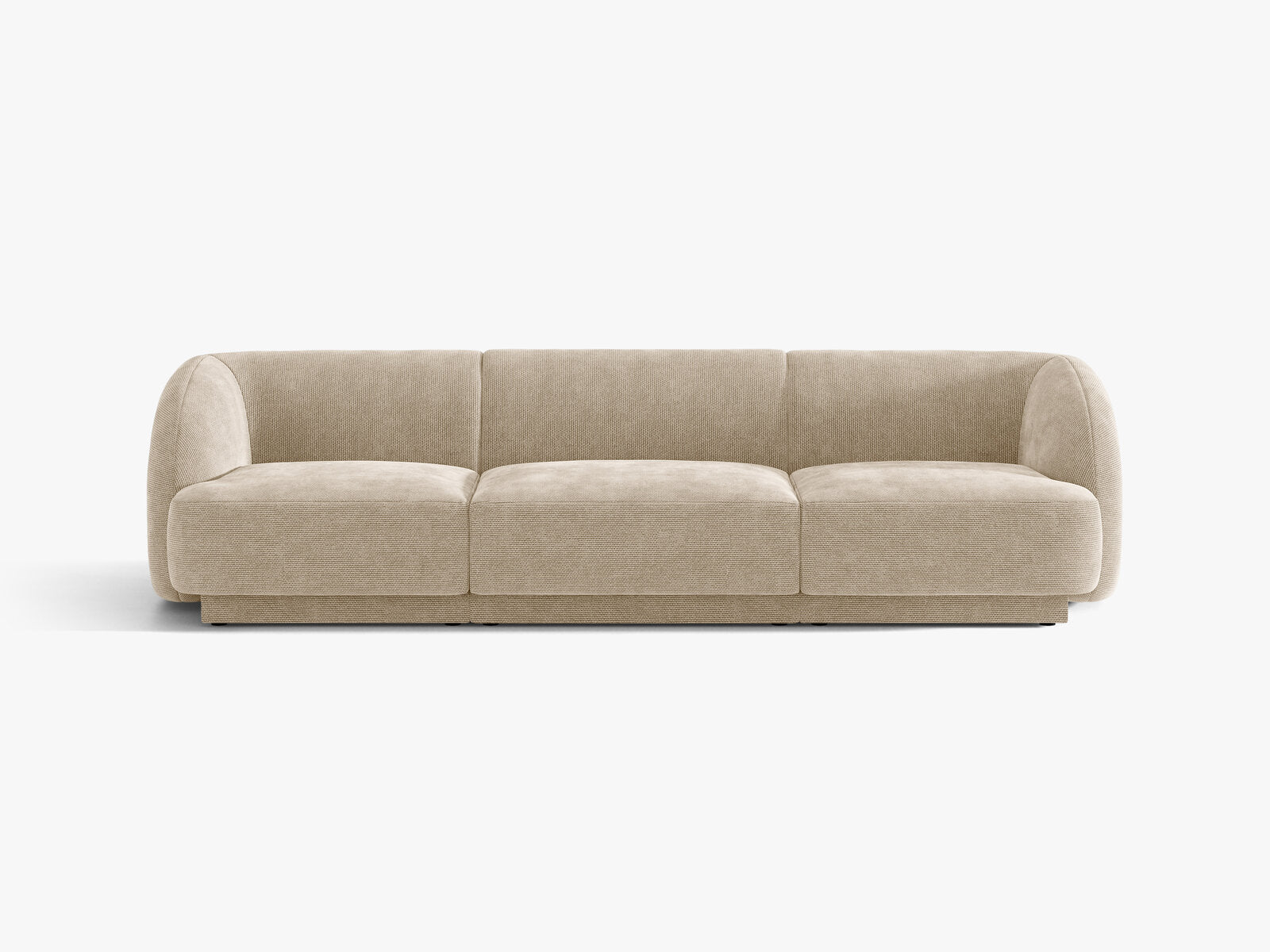 Micadoni Sofa Miley 3-Sitzer Chenille Eden Beige