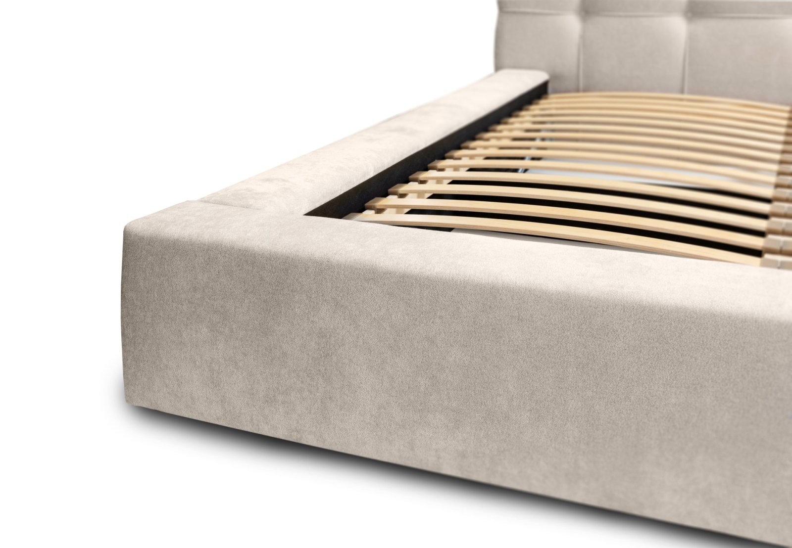 Polsterbett Pavo Chenille 140x200 mit Holzrahmen Ditra-New 20