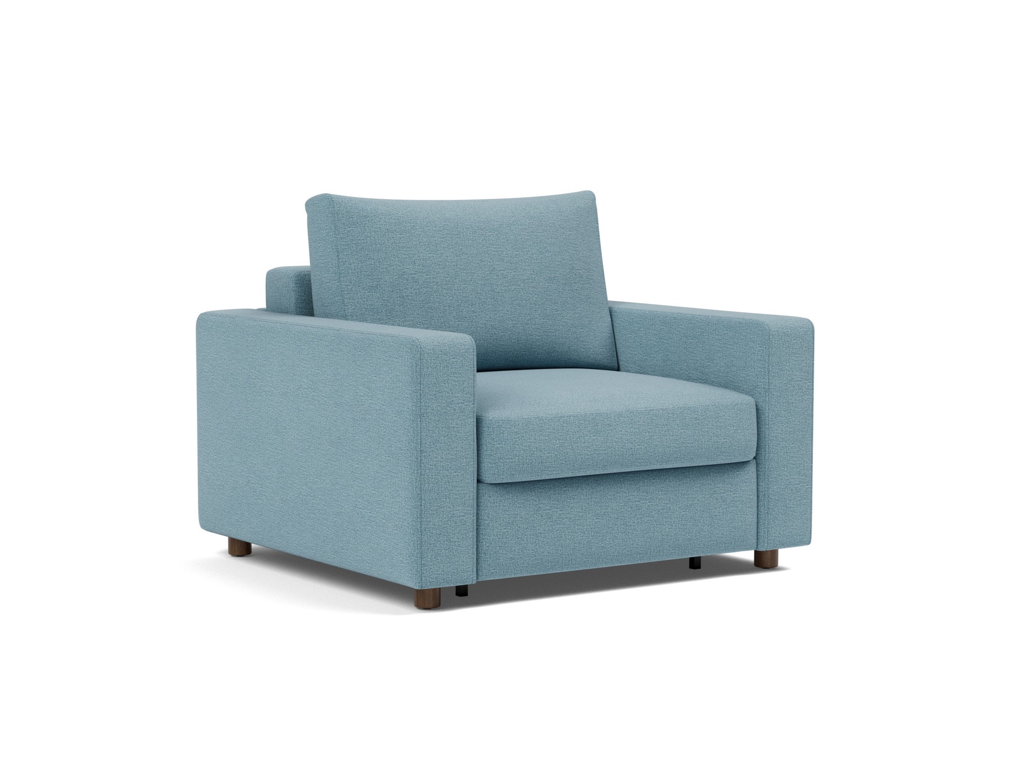 Schlafsessel Neah mit Standard-Armlehnen Flachgewebe Mixed Dance 525-Light-Blue