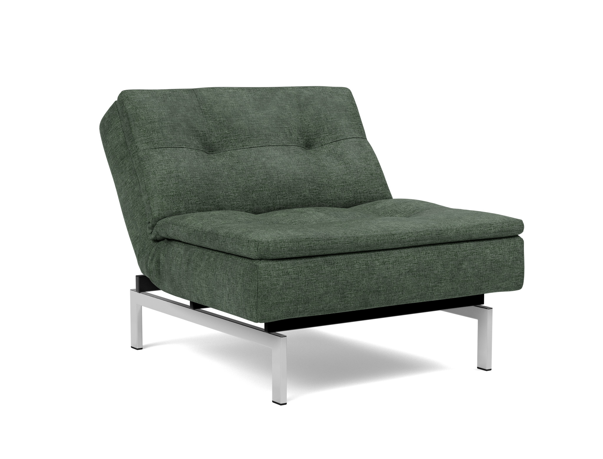 Sessel Dublexo Flachgewebe Avella 281-Pine-Green Beine Chrom