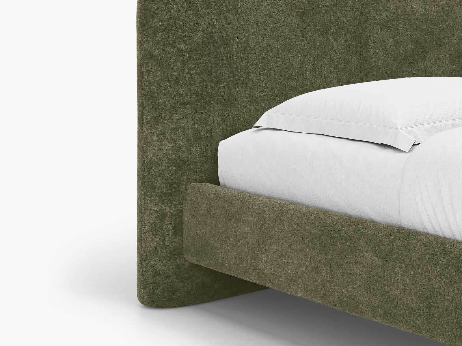 Micadoni Vera Bett mit Kopfteil Chenille Perfect Harmony Grün 140x200