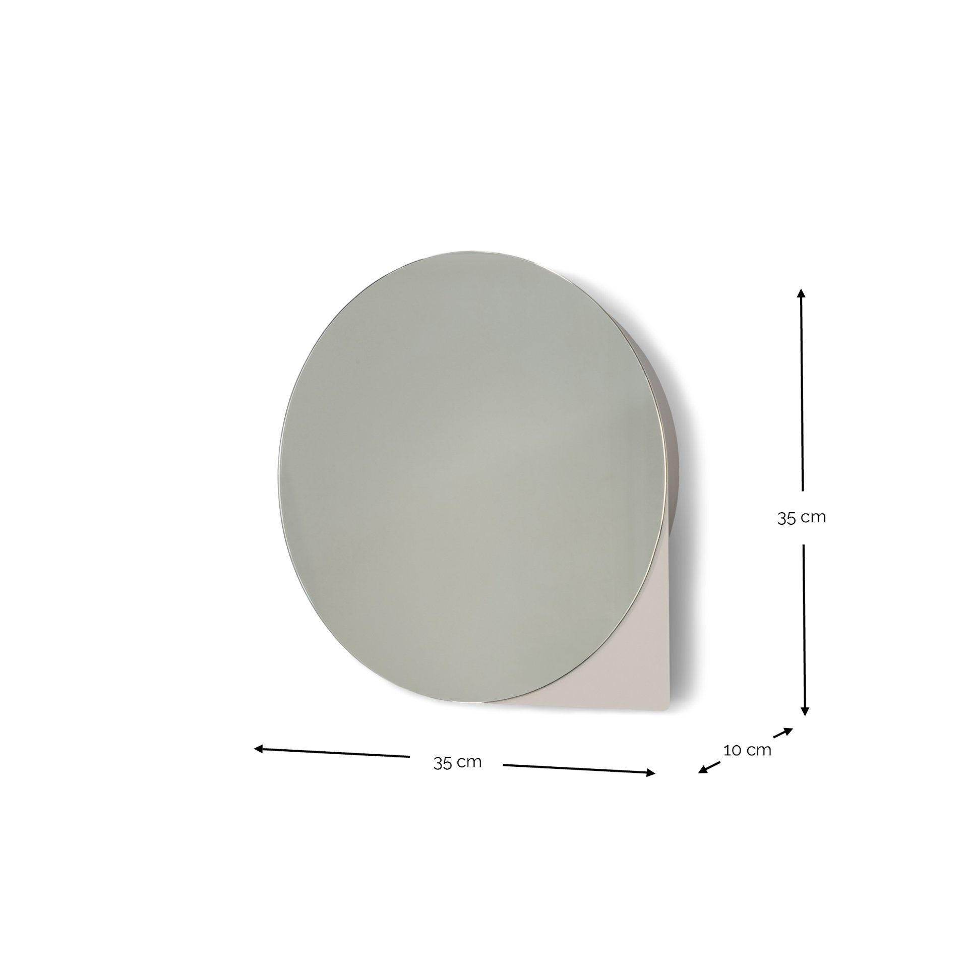 Spinder Design Spiegelschrank Sonnet Small Silky Taupe