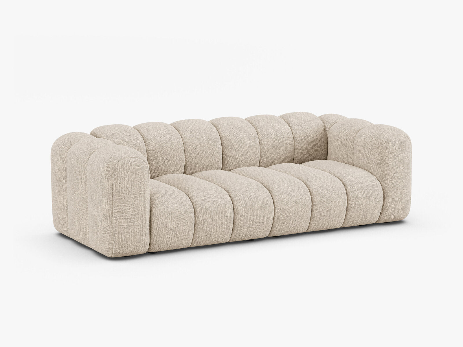 Micadoni Sofa Lupine 3-Sitzer Boucle Baloo Beige