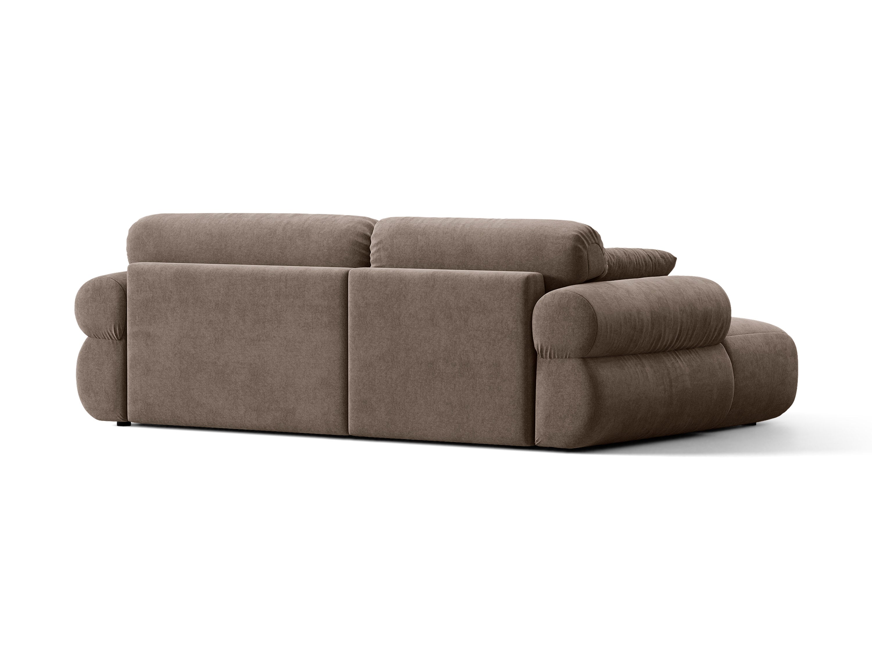 Micadoni Ophelia Ecksofa 4-Sitzer Strukturierter Stoff Liberty Cappuccino Links