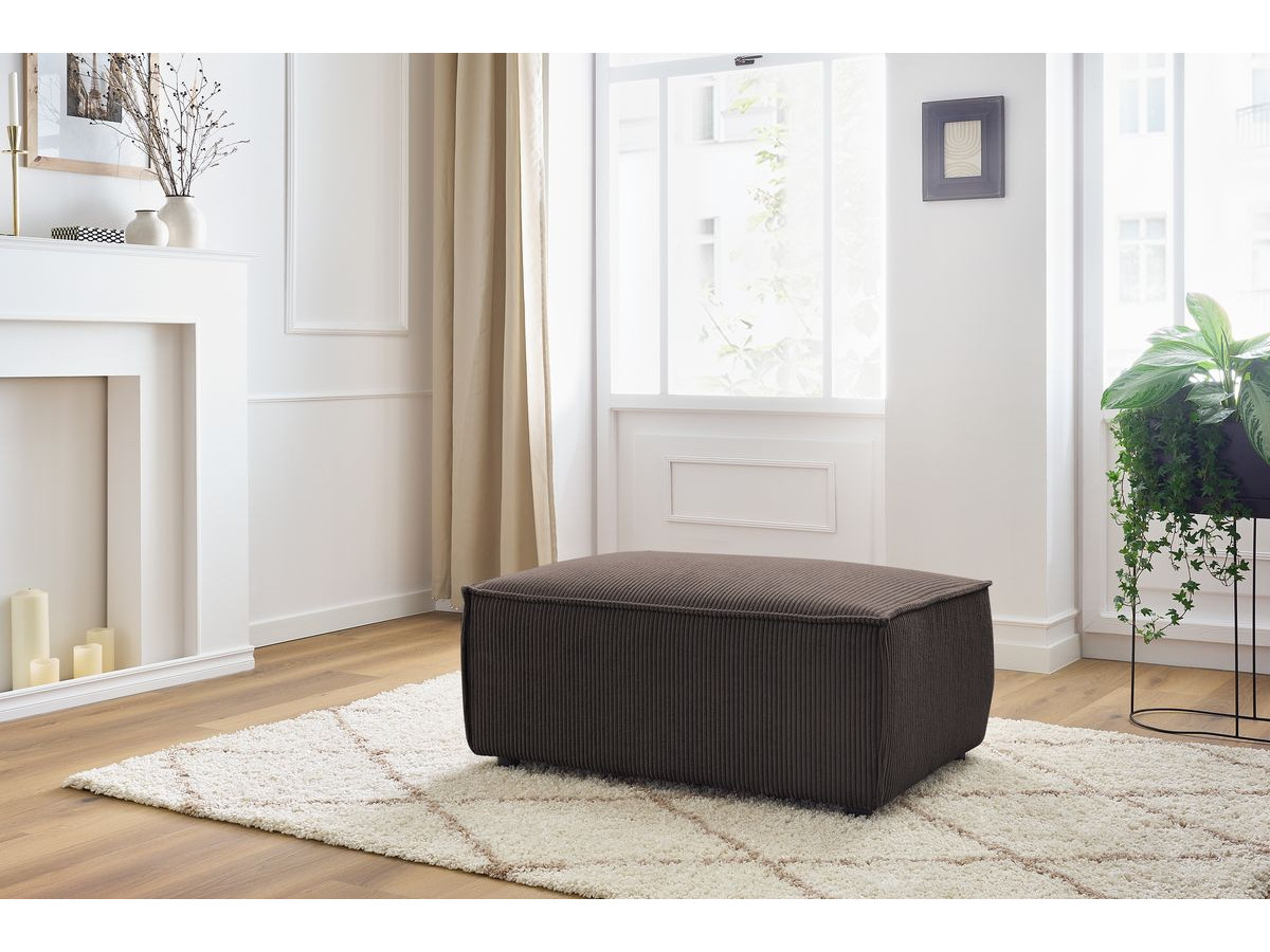 Bobochic Nihad Pouf Cordsamt Braun