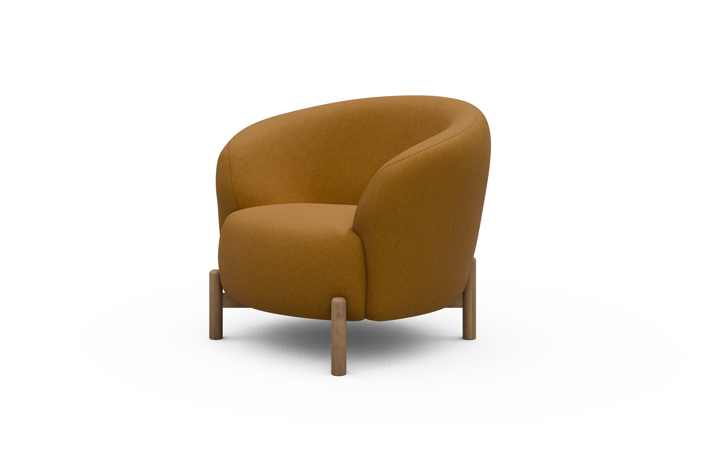 Sessel Ronda Holzbeine Eiche Natur Satya-Ocre