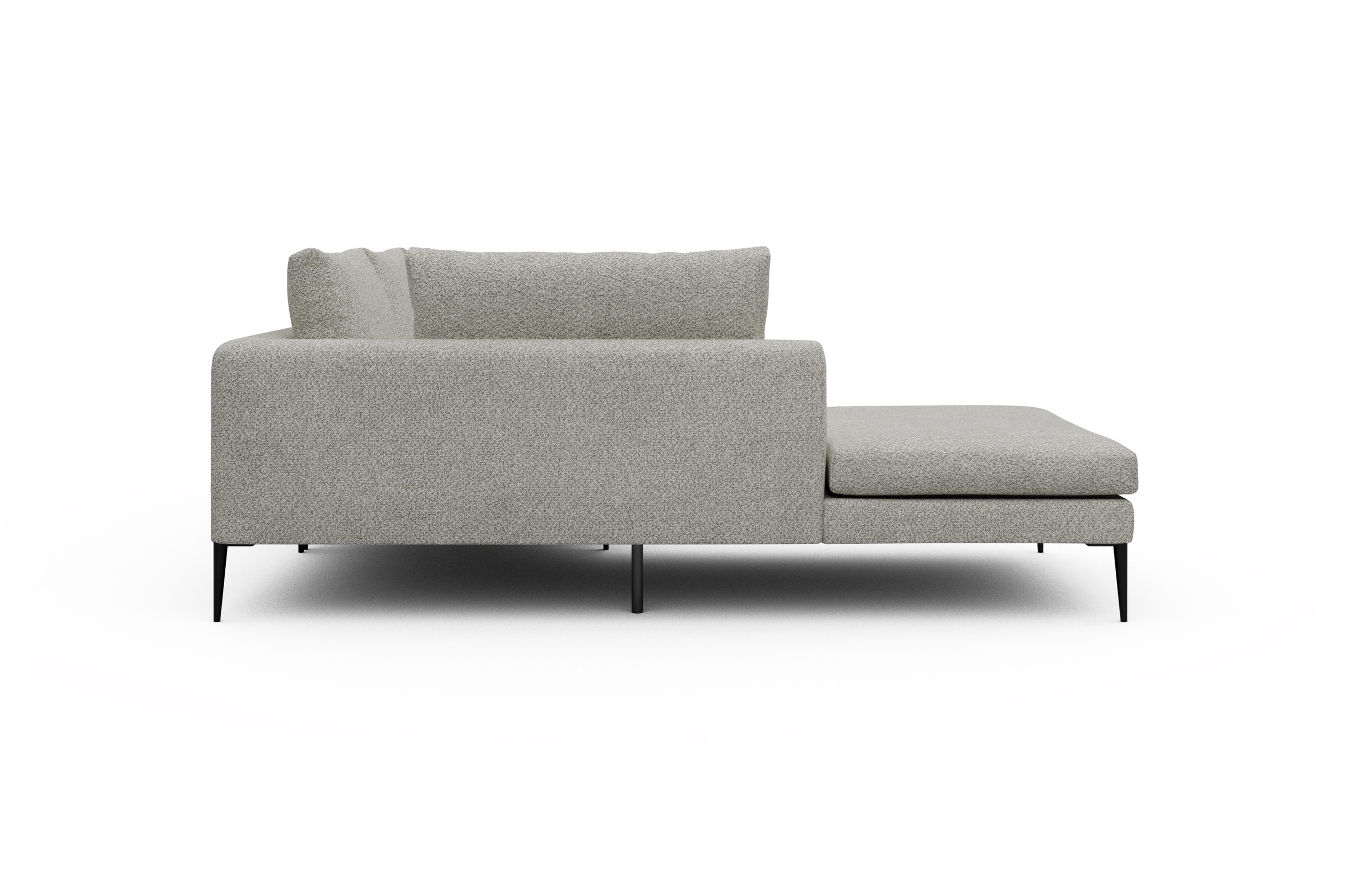Ecksofa Paul Relax-Ecke links mit 2-Sitzer Vanora-Warm-Sand