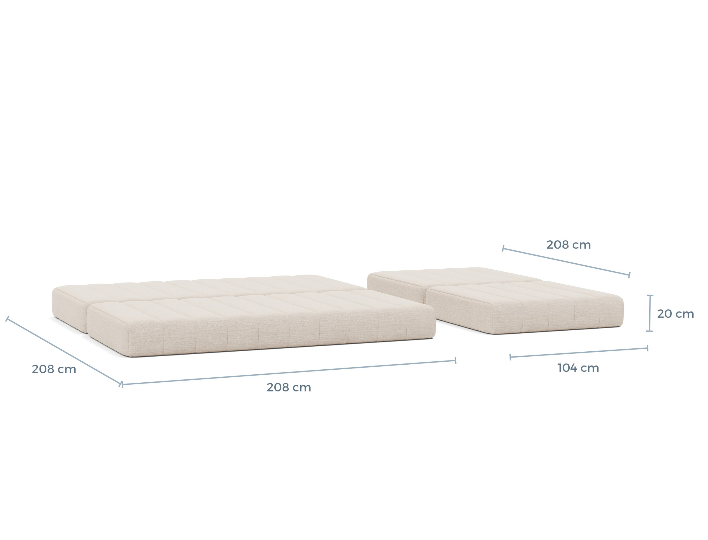 Schlafsofa CozyPad Grand mit Armlehnen