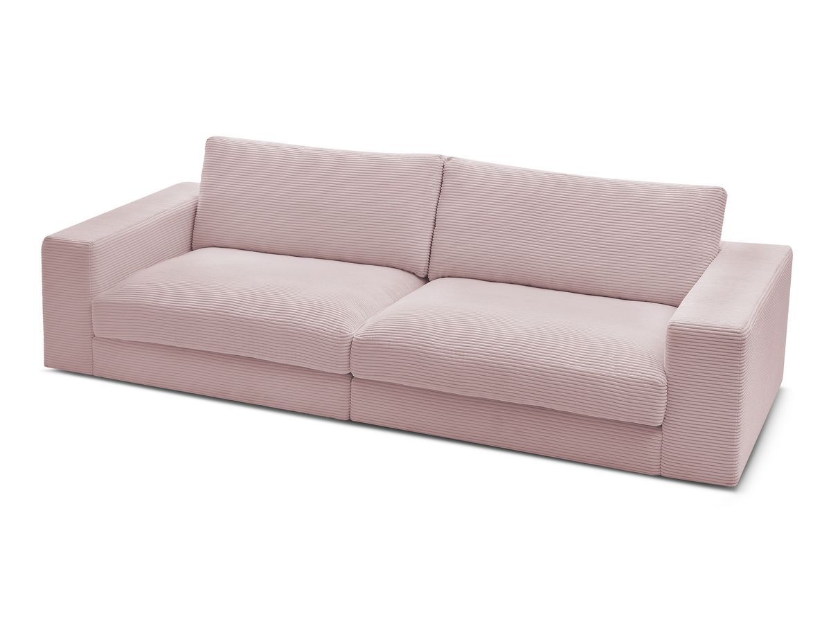 Bobochic Leonard Sofa 3-Sitzer 274 × 109 cm Strukturstoff Violett