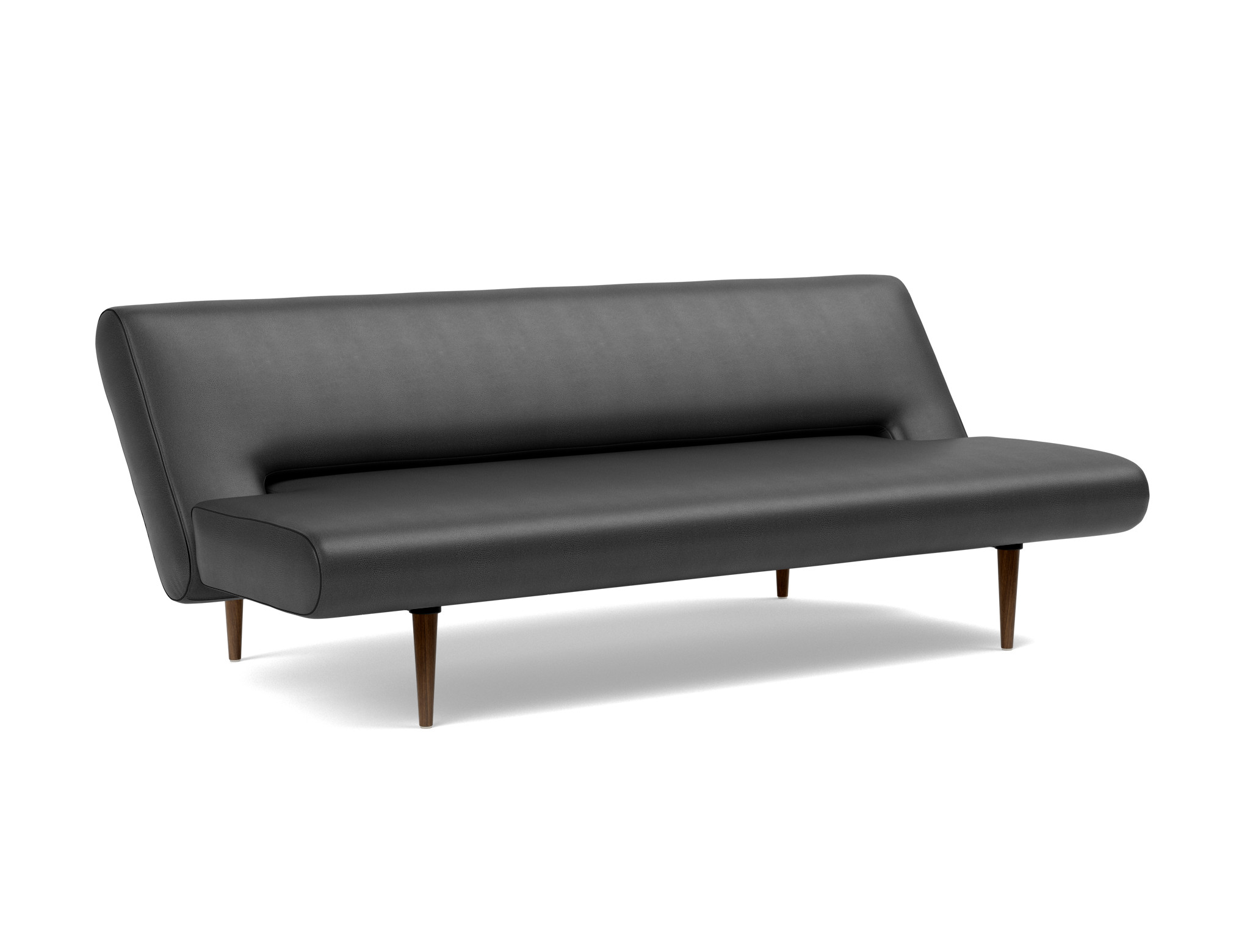 Schlafsofa Unfurl Lederoptik Faunal 550-Black