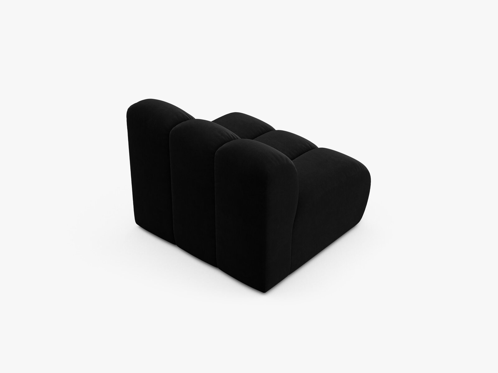 Micadoni Armloses Modul Lupine Samt Salvador Schwarz