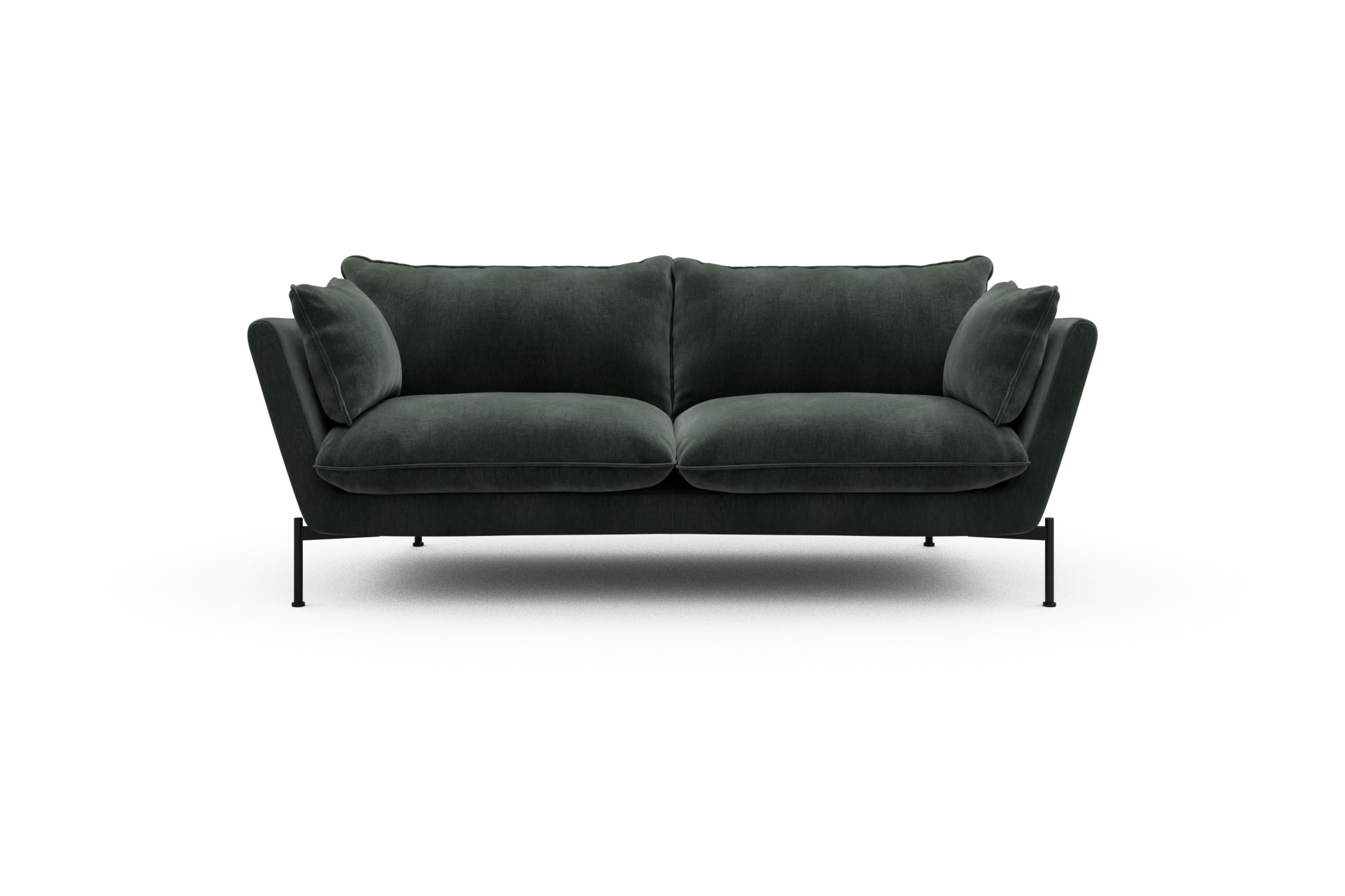 Skandi Home Sofa Anton PREMIUM 2-Sitzer Smooth-Laurel-Green moebelfaktor