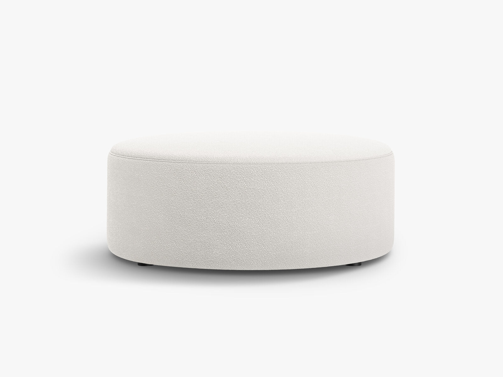 Micadoni Pouf Dia 90cm Boucle Baloo Weiß
