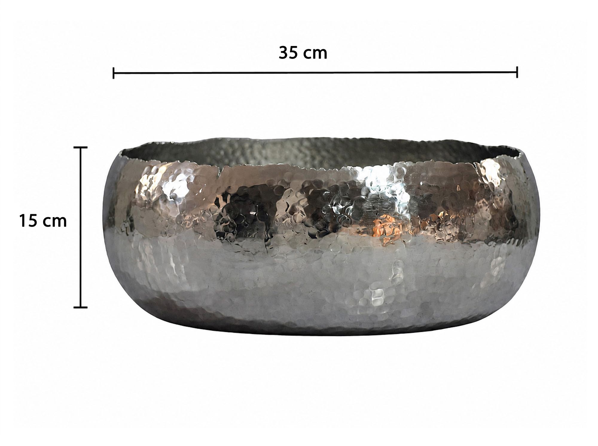 Dekoschale Svartskog Aluminium Silber Ø 35 cm
