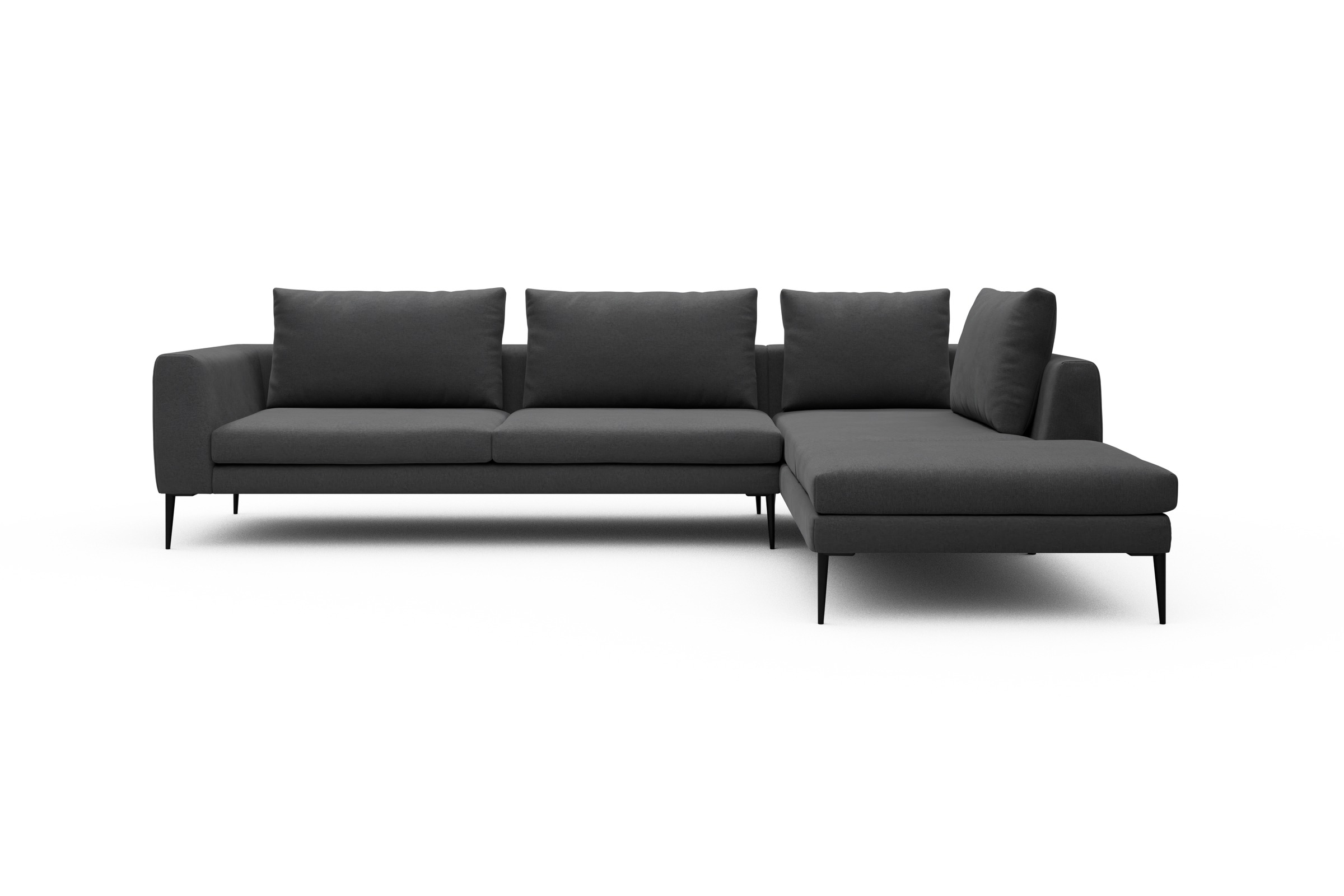 Skandi Home Ecksofa Paul Relax-Ecke links mit 3-Sitzer Satya-Zinc moebelfaktor