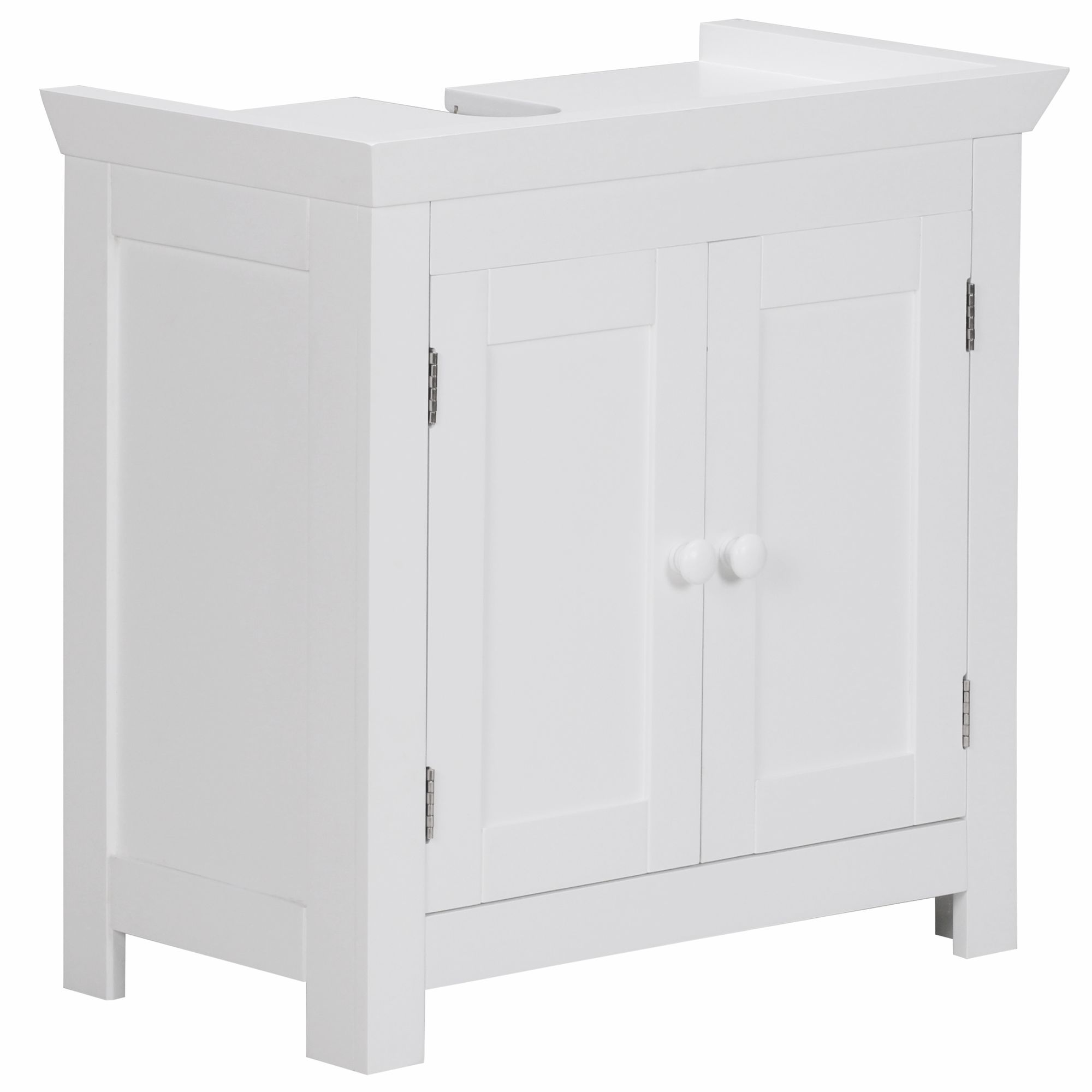 Waschbeckenschrank Hemsedal Weiß 57 × 30 × 55,5 cm