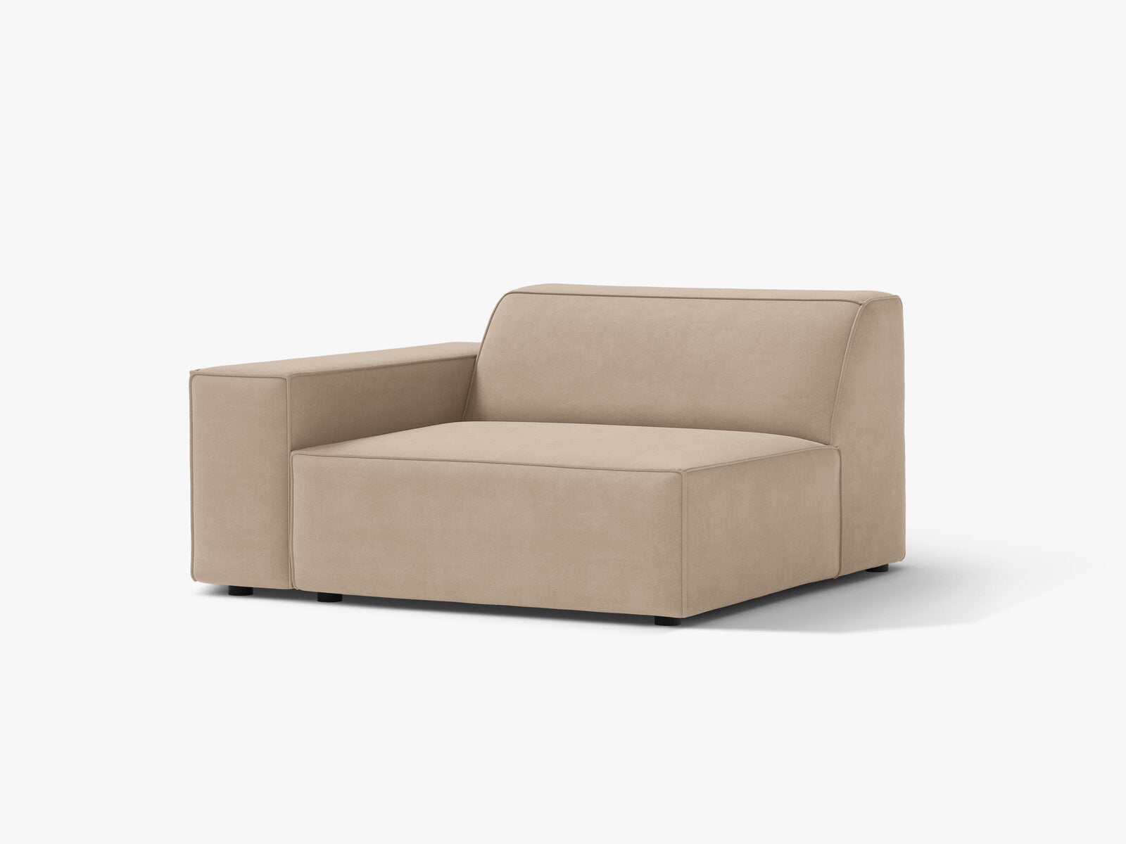 Micadoni Jodie Sofamodul Links Samt Venus Beige