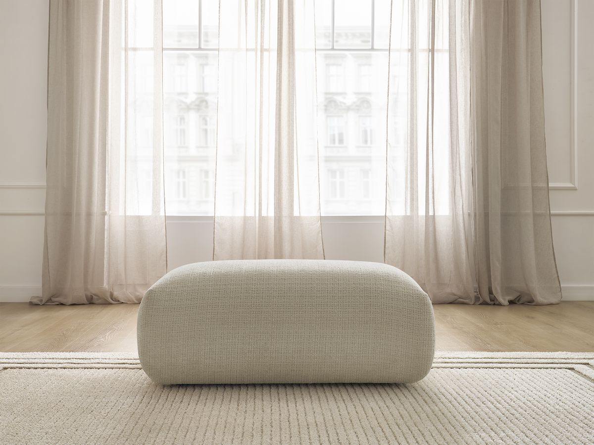 Bobochic Sirius Sofa 1-Sitzer Strukturstoff Beige