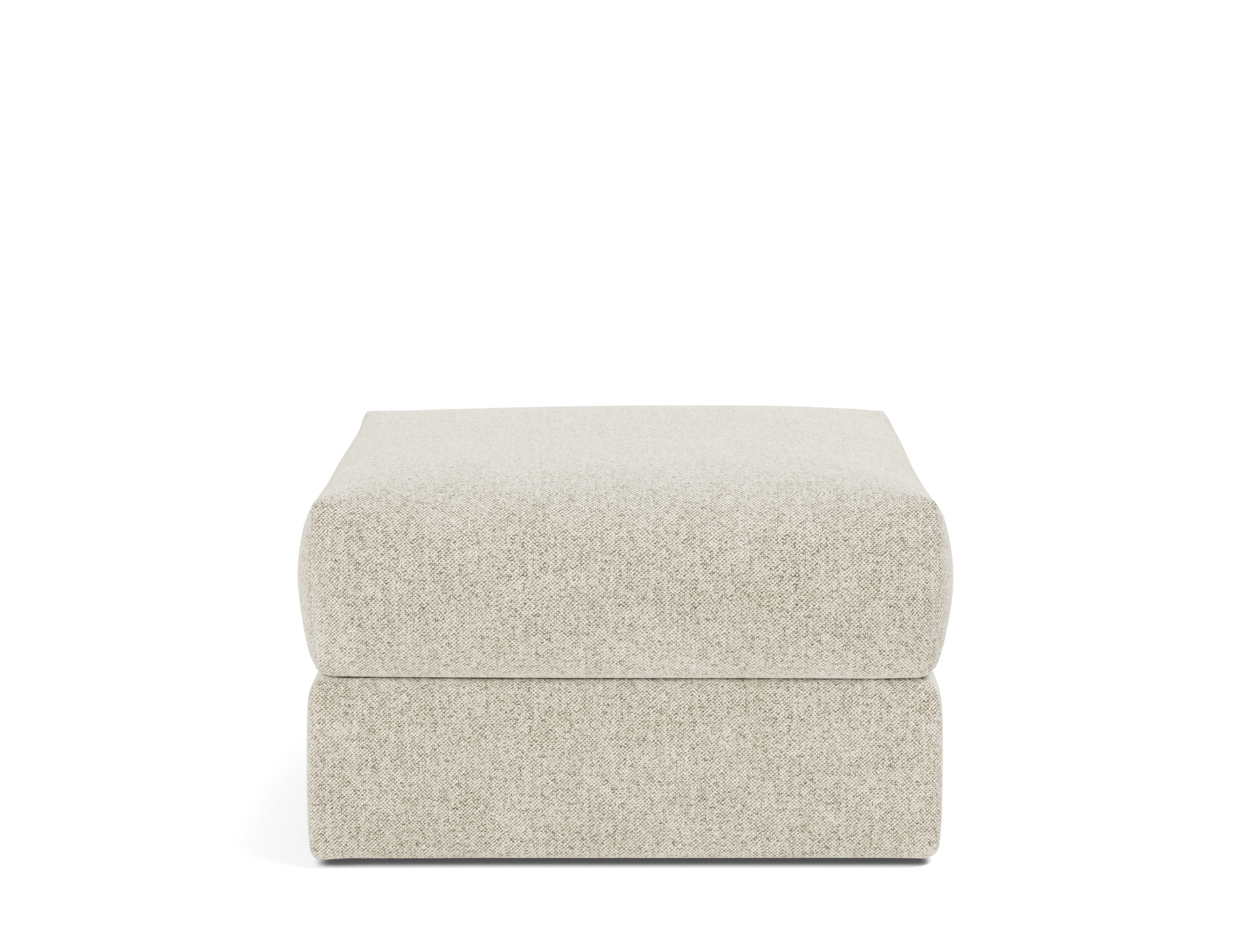 Hocker Cornila Strukturierter Stoff Taura 357-Off-White