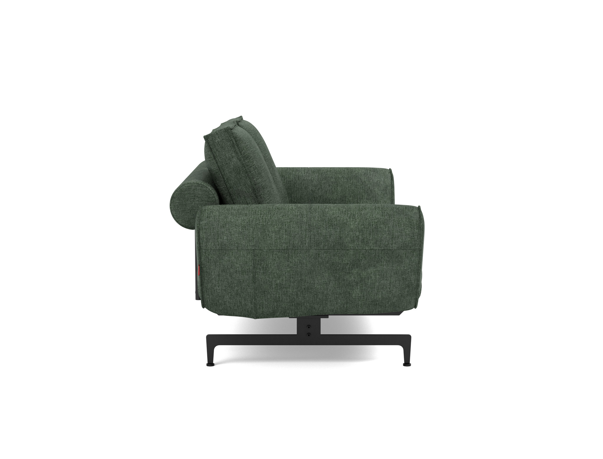 Tagesbett Ghia Flachgewebe Avella 281-Pine-Green Beine Laser schwarz