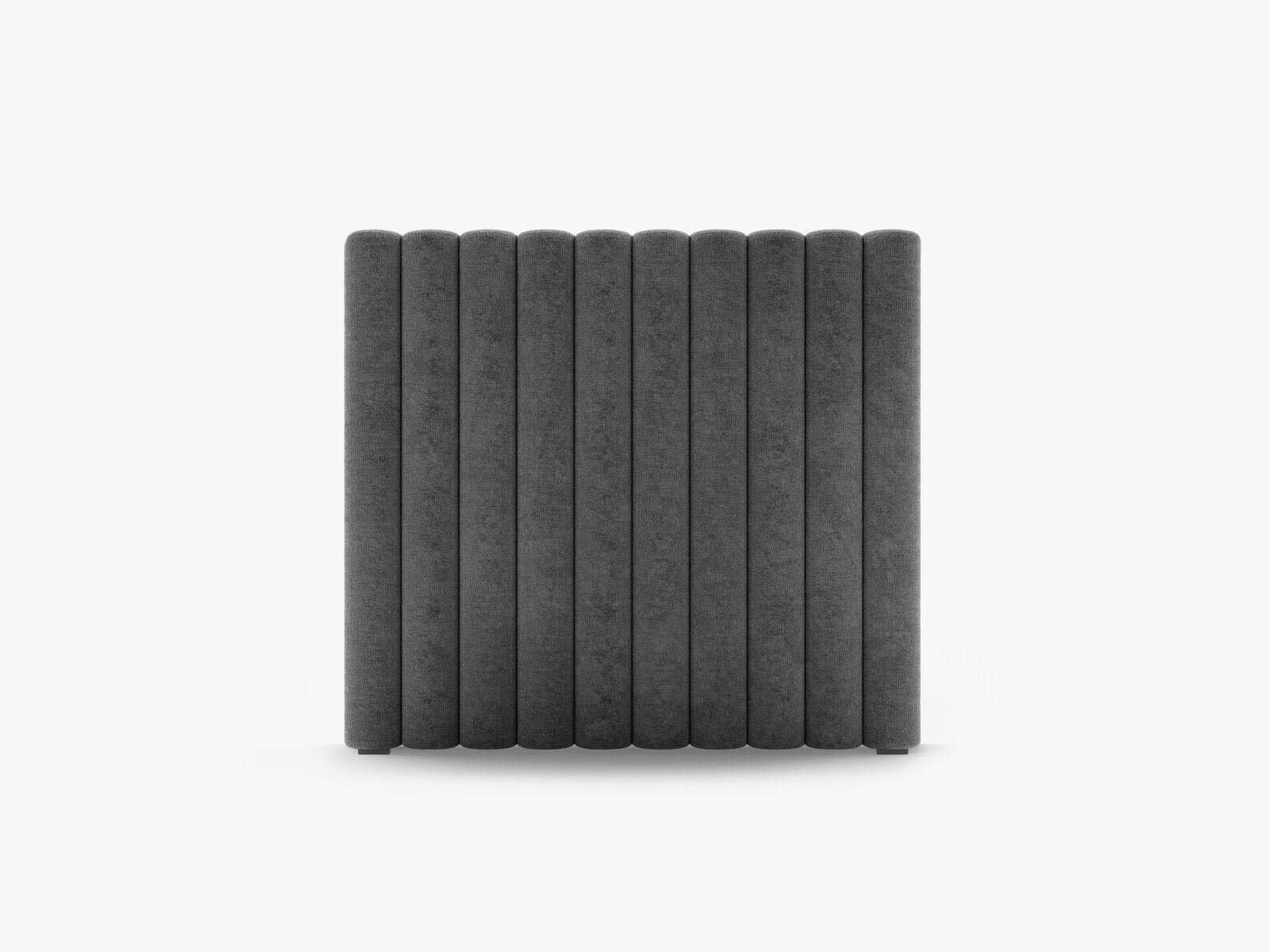 Micadoni Mistero Samtiger Kopfteil 80 cm Chenille Perfect Harmony Dunkelgrau 100x95