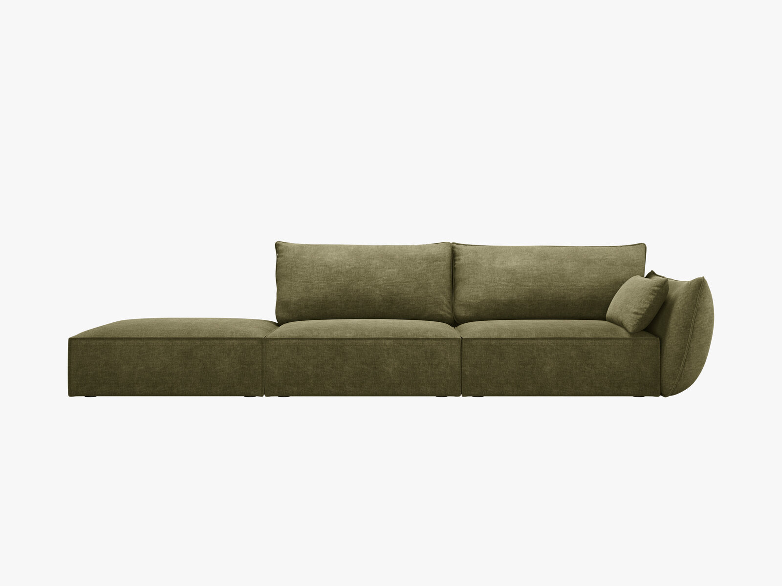 Micadoni Sofa Kaelle 4-Sitzer Links Chenille Over The Horizon Grün