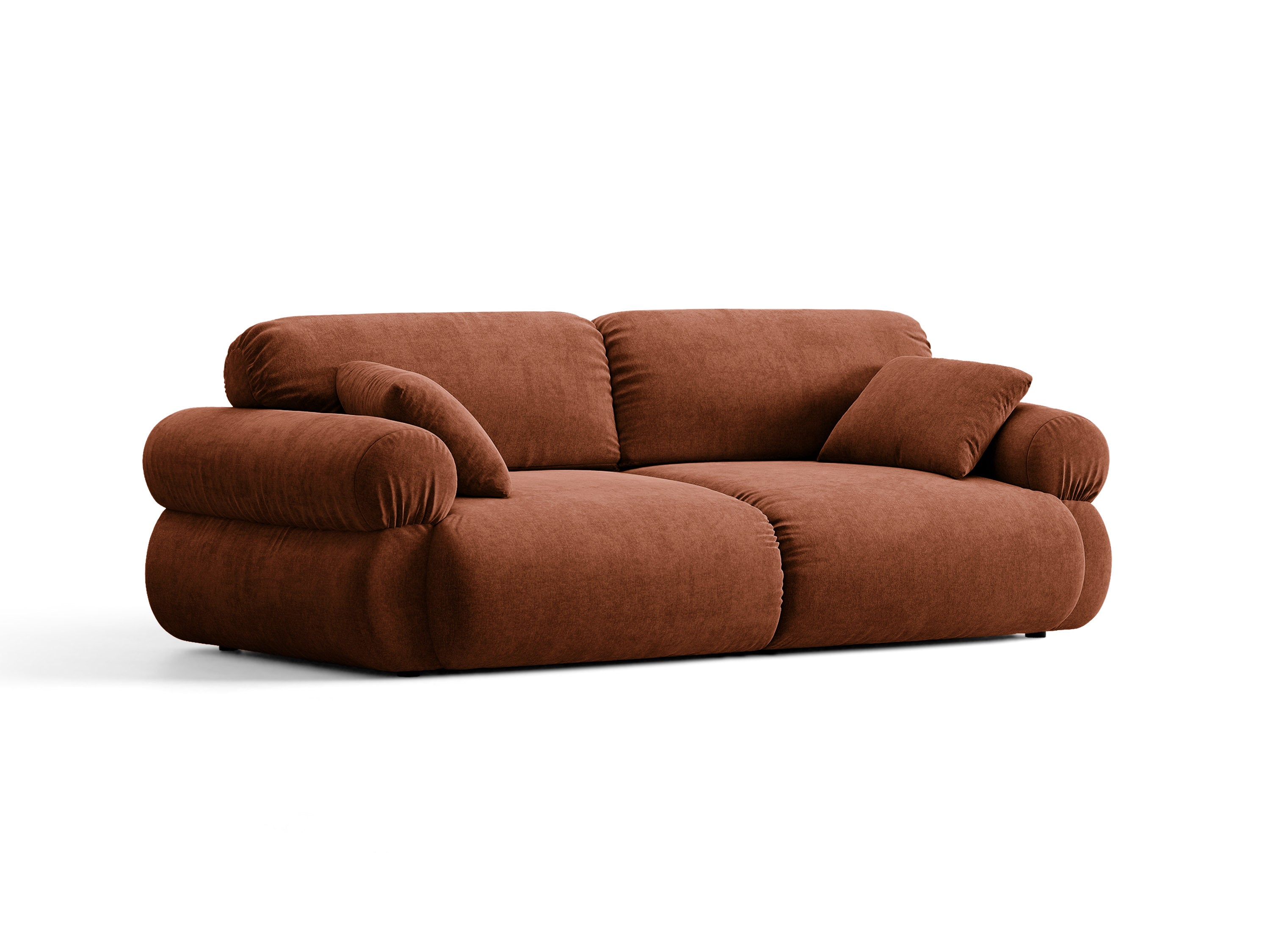 Micadoni Ophelia Sofa 3-Sitzer Strukturierter Stoff Liberty Ziegel