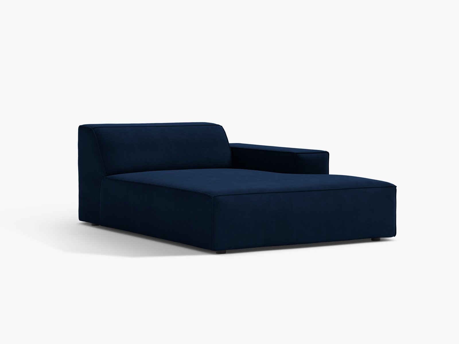 Micadoni Jodie Chaiselongue Rechts Samt Bluvel Königsblau