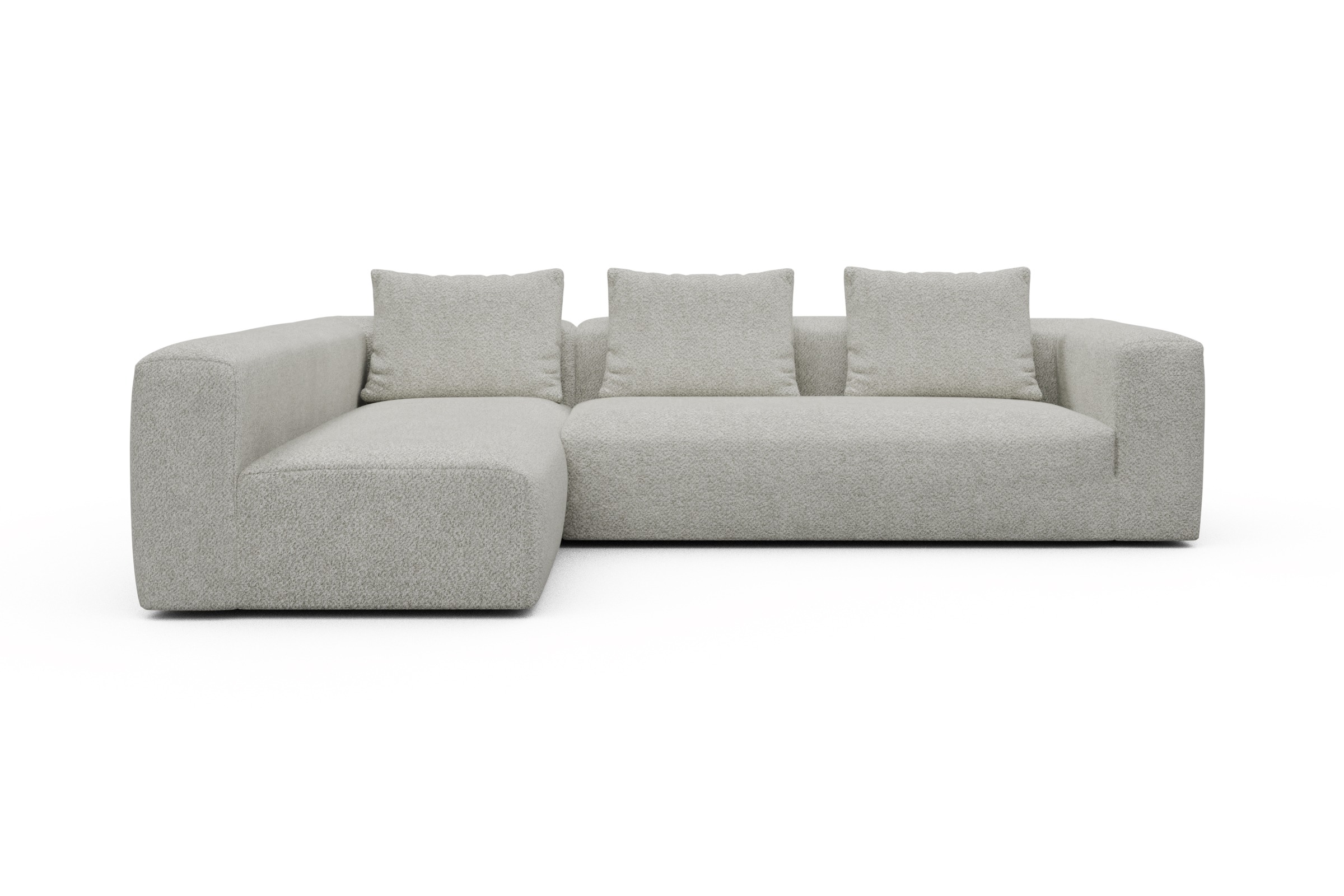 Skandi Home Ecksofa Fred 2x 2,5-Sitzer links offen Vanora-Warm-Sand moebelfaktor