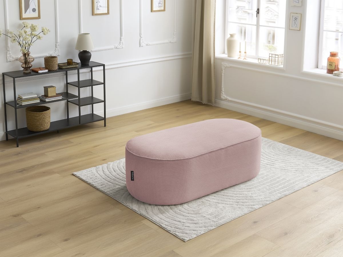 Bobochic Rousseau Pouf Cordsamt Violett