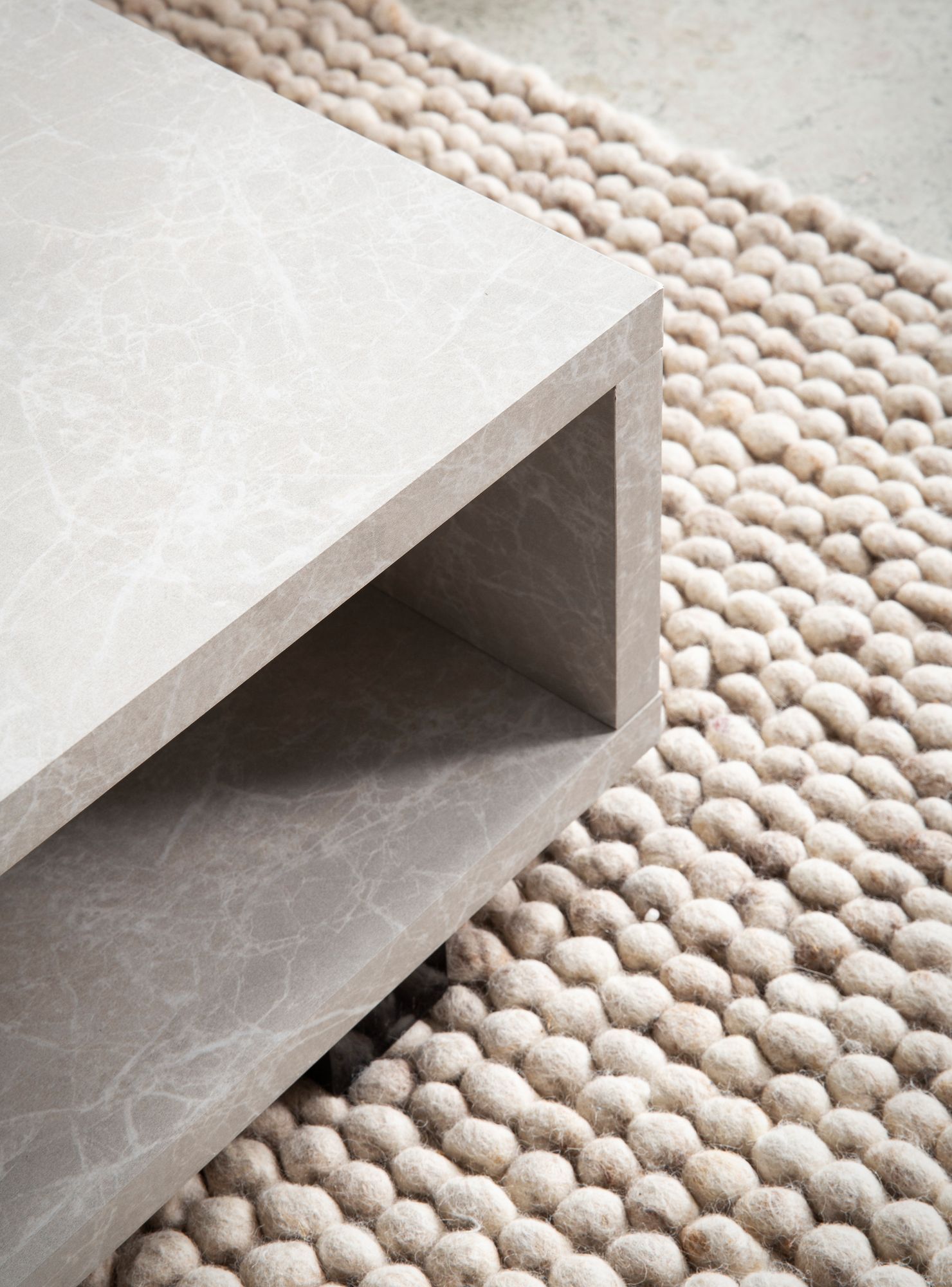 Couchtisch Fonnes Beige 100 × 50 × 25 cm