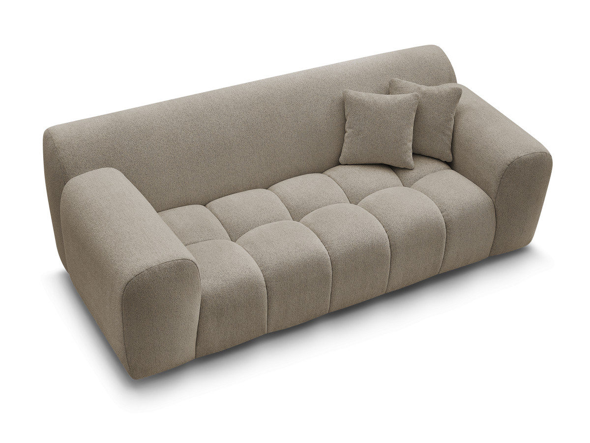 Bobochic Melisse Sofa 2-Sitzer Melange-Stoff Taupe