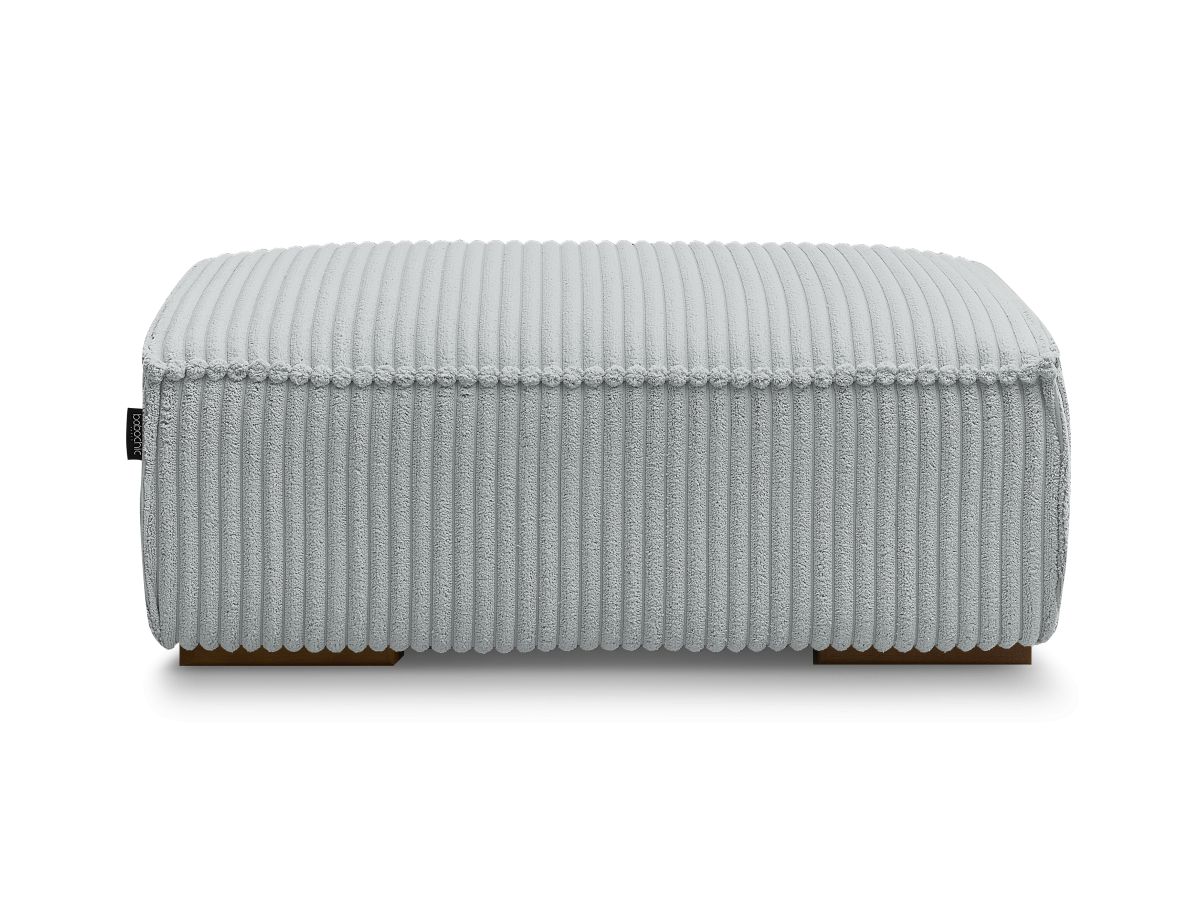 Bobochic Chelsea Pouf Breitcord weich Hellgrau