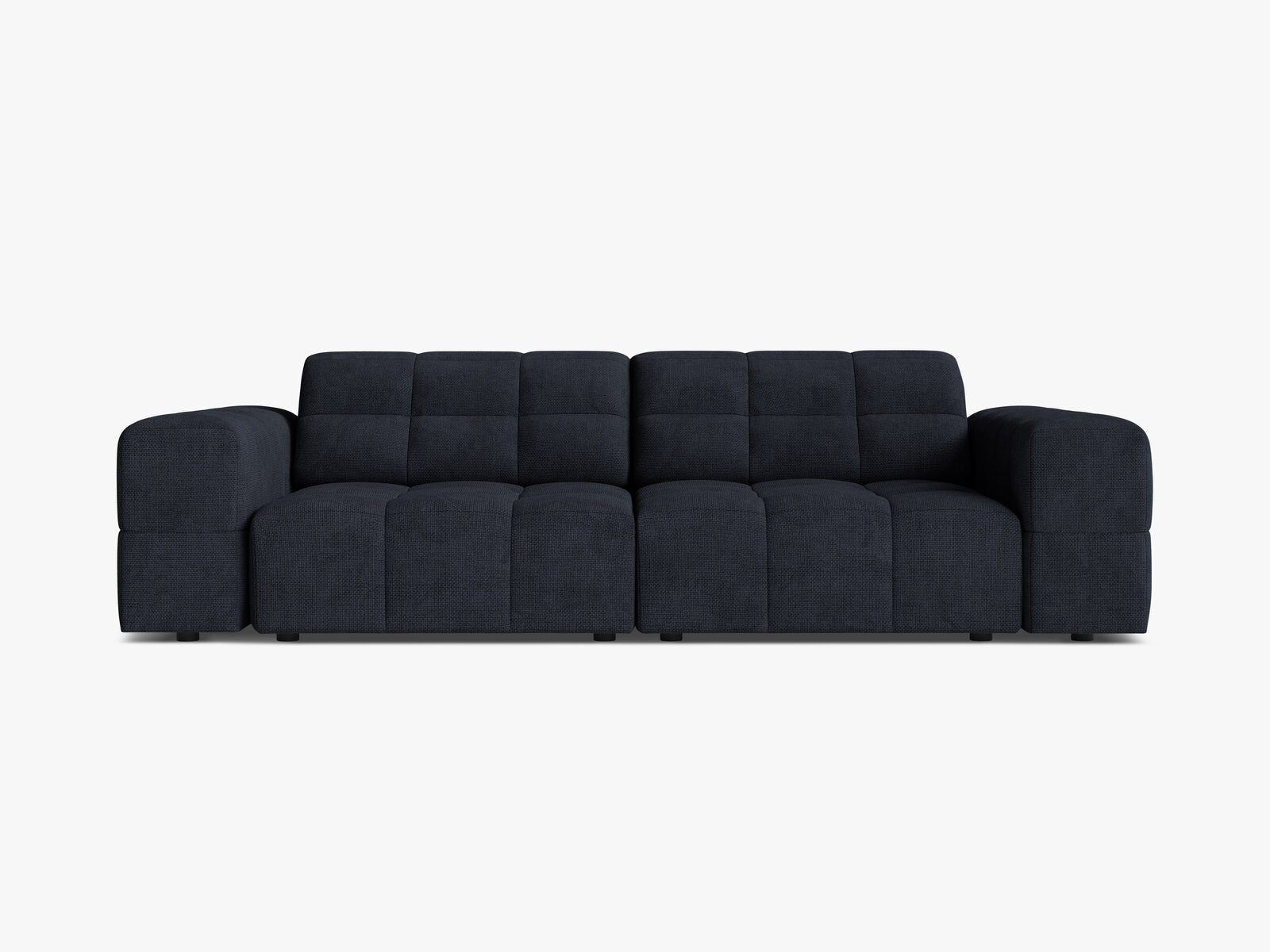 Micadoni Sofa Jennifer 3-Sitzer Chenille Eden Marineblau