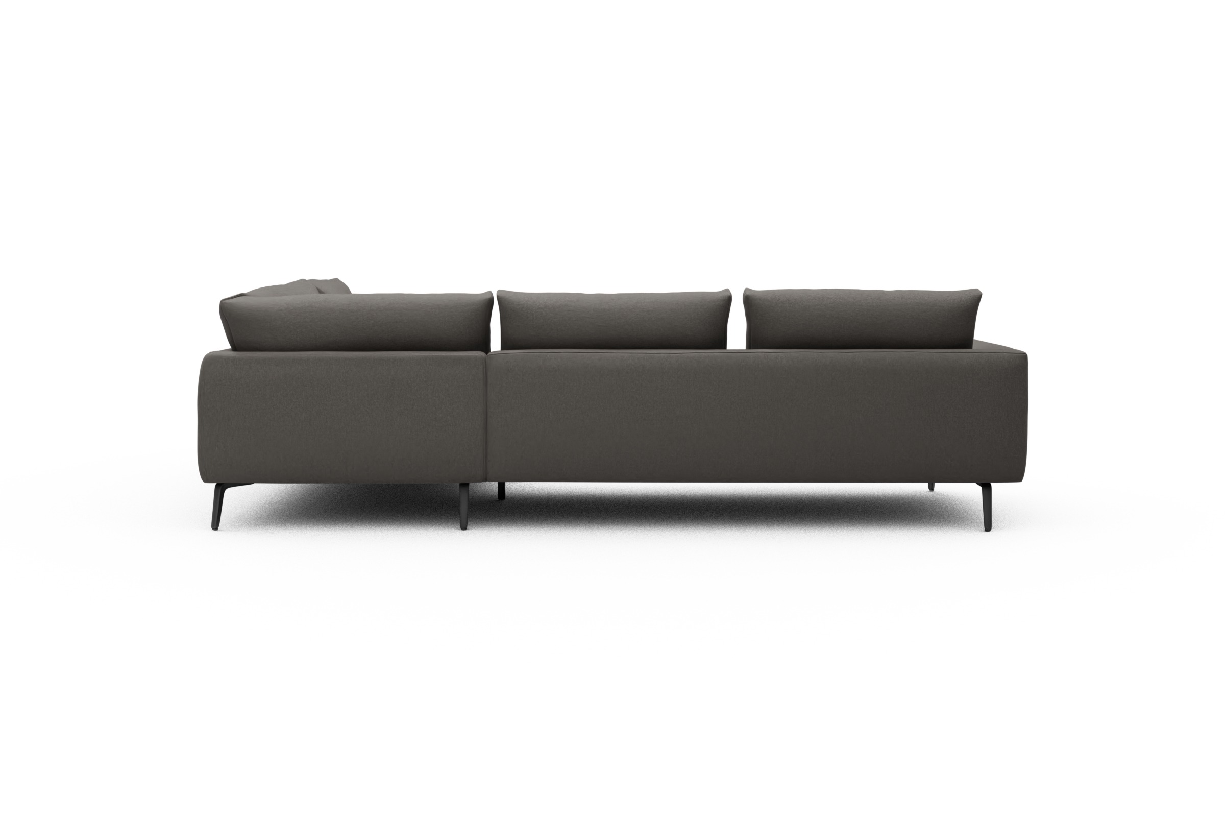 Ecksofa Karl Relax-Ecke rechts mit 2,5-Sitzer Satya-Taupe