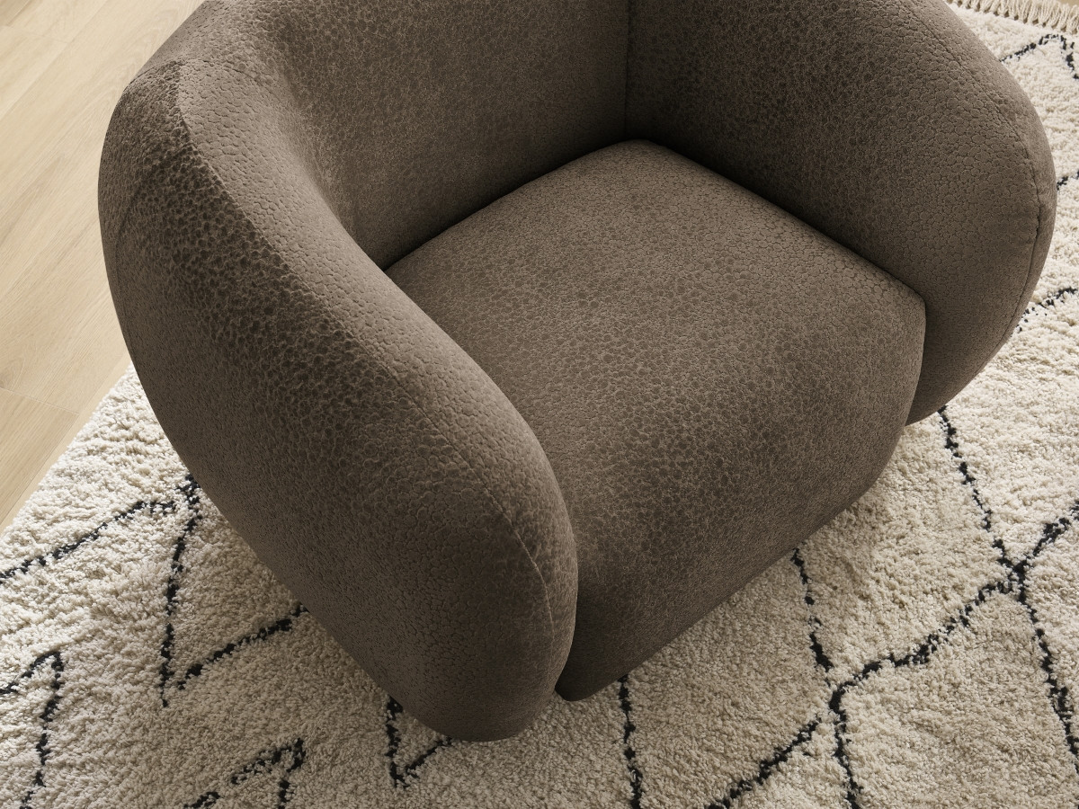 Bobochic Celine Sessel Strukturstoff Braun